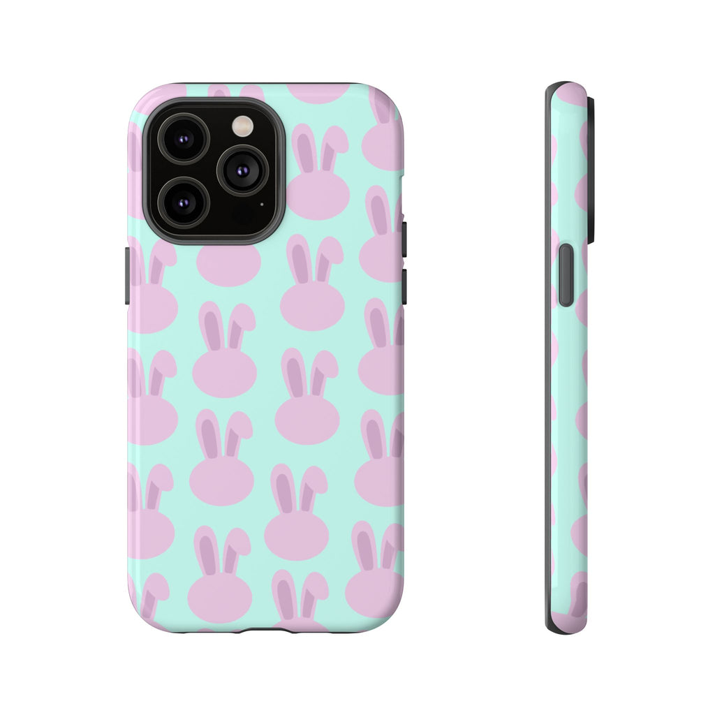 Pastel Bunny Pattern Tough Phone Case — Cute Easter iPhone Cover