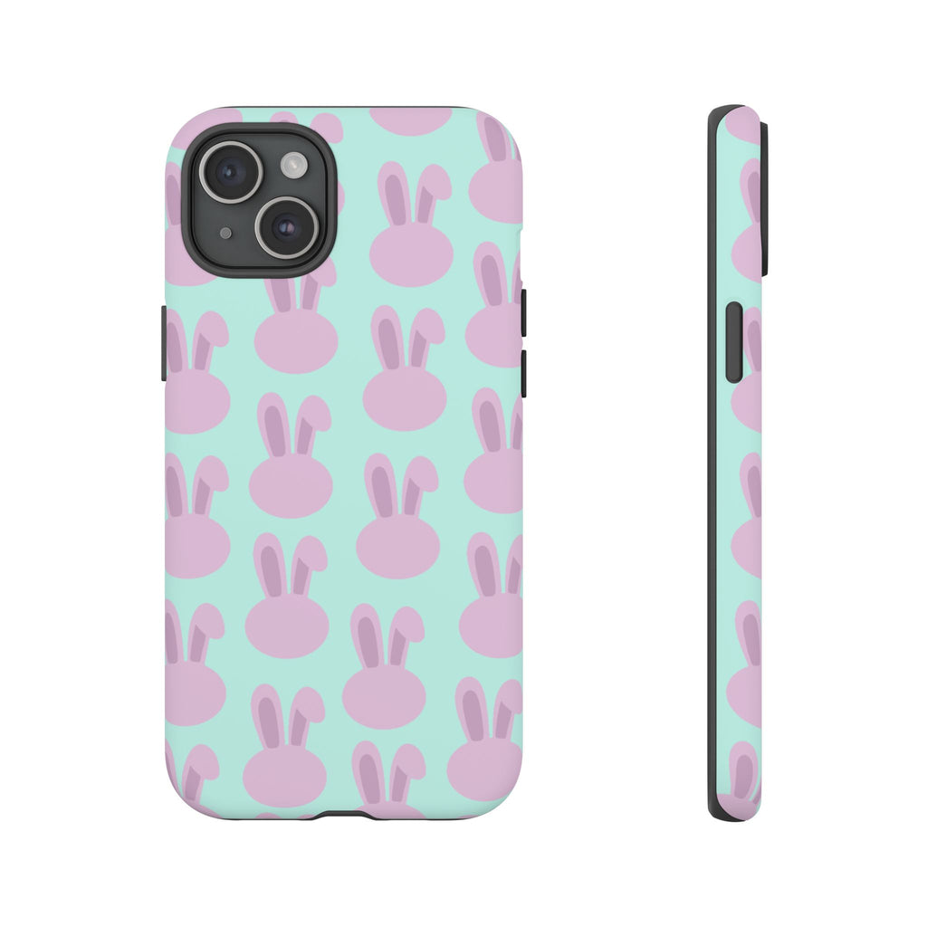 Pastel Bunny Pattern Tough Phone Case — Cute Easter iPhone Cover