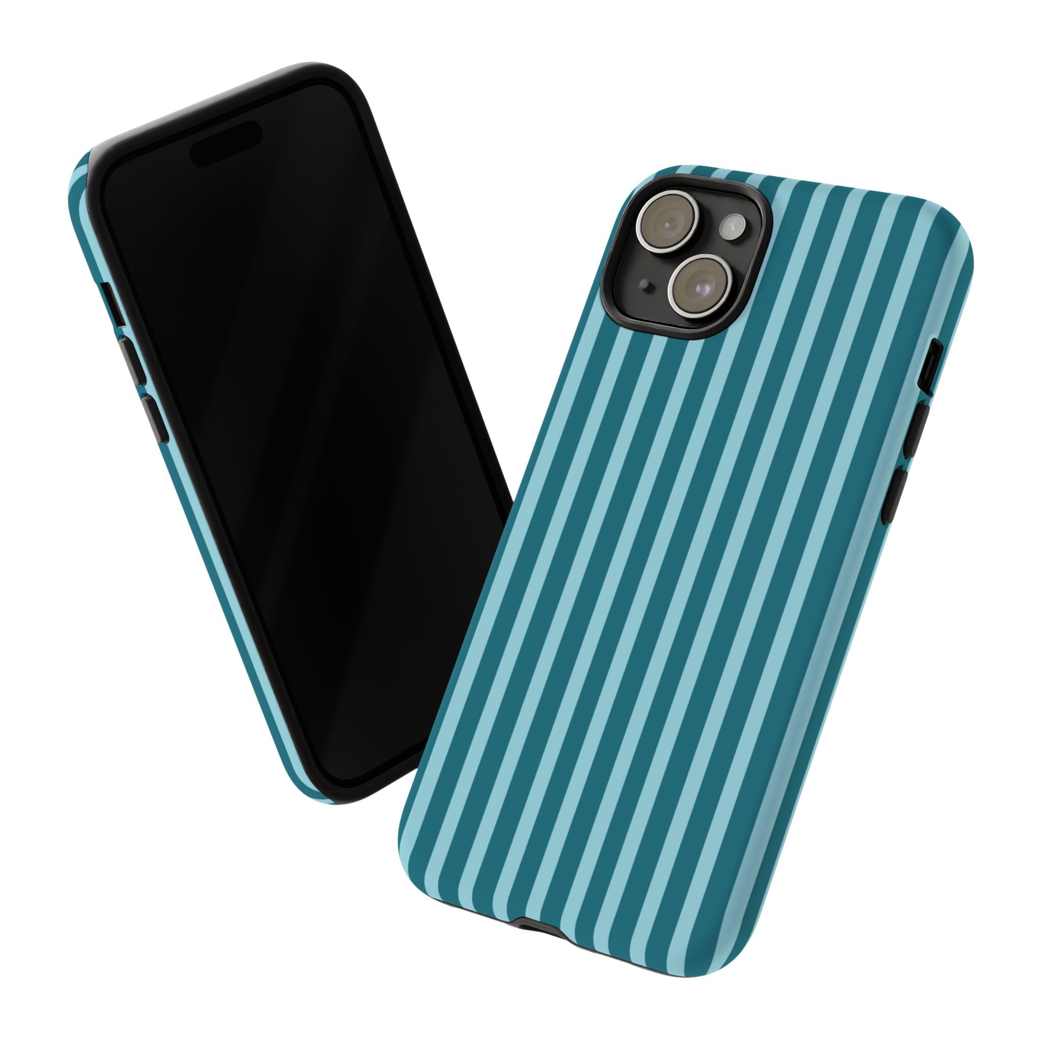 Striped Teal Tough Phone Case