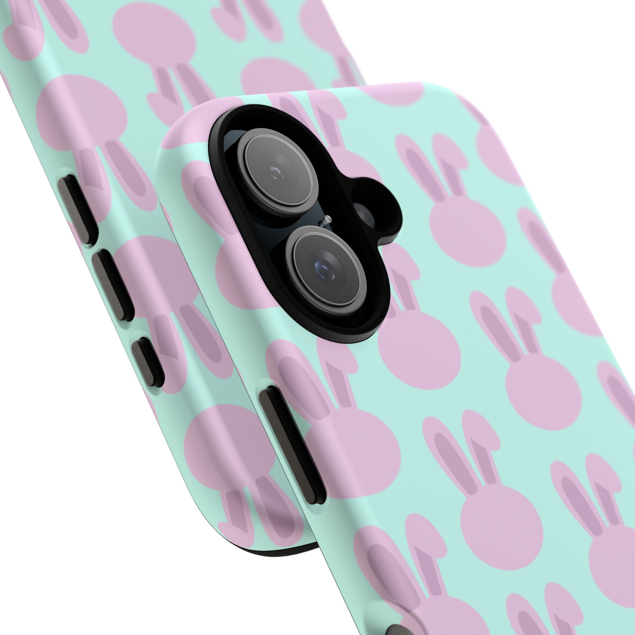 Pastel Bunny Pattern Tough Phone Case — Cute Easter iPhone Cover