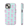 Pastel Bunny Pattern Tough Phone Case — Cute Easter iPhone Cover