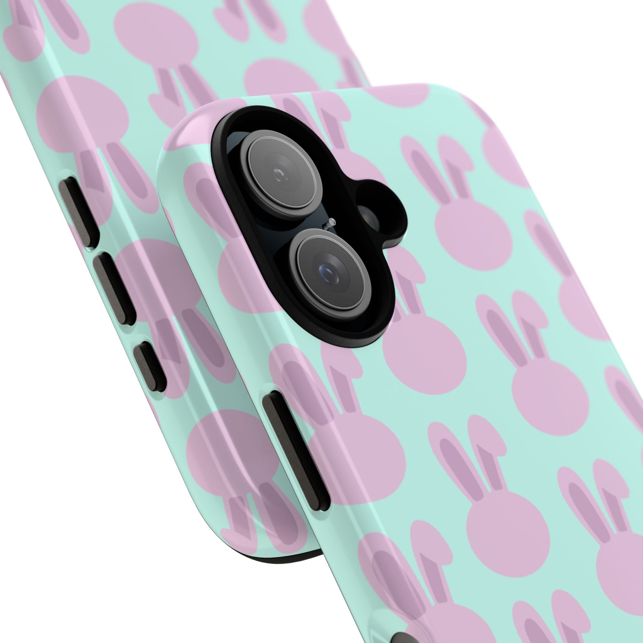 Pastel Bunny Pattern Tough Phone Case — Cute Easter iPhone Cover