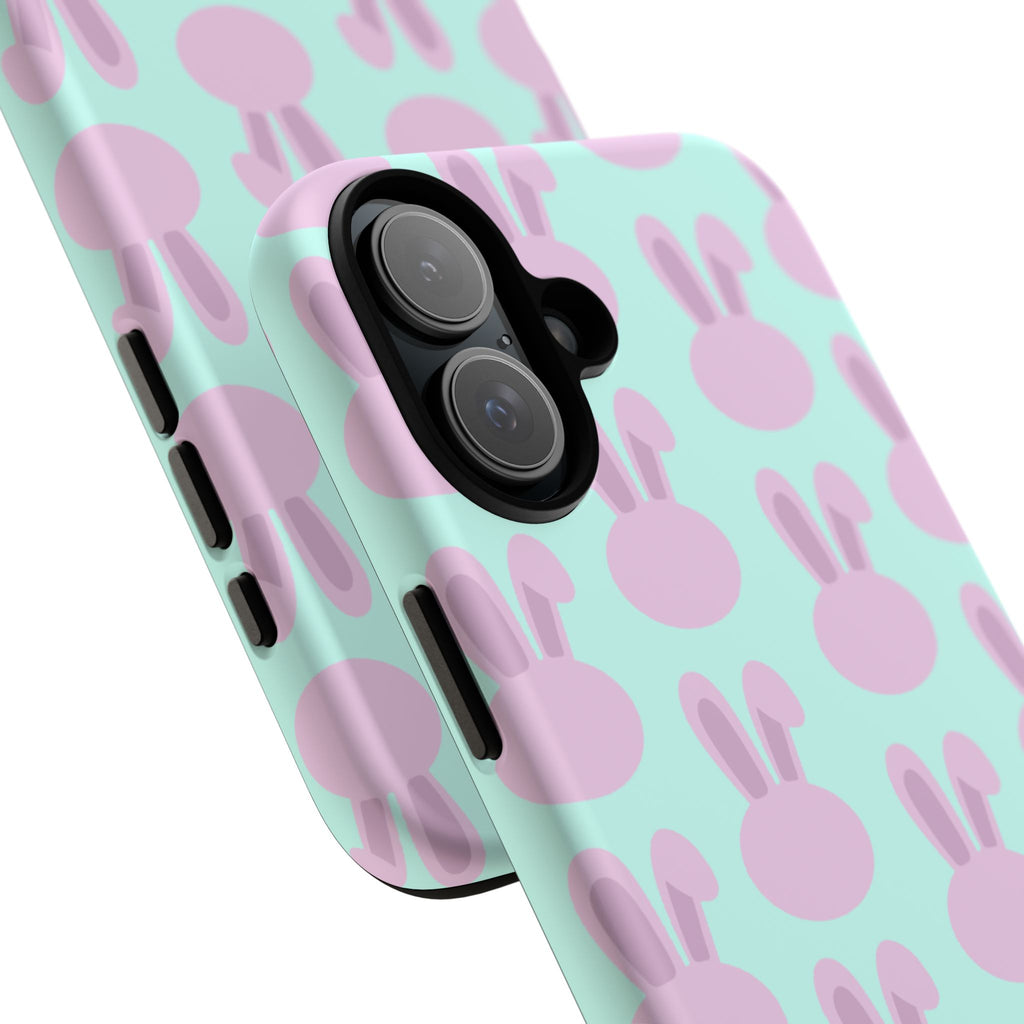 Pastel Bunny Pattern Tough Phone Case — Cute Easter iPhone Cover