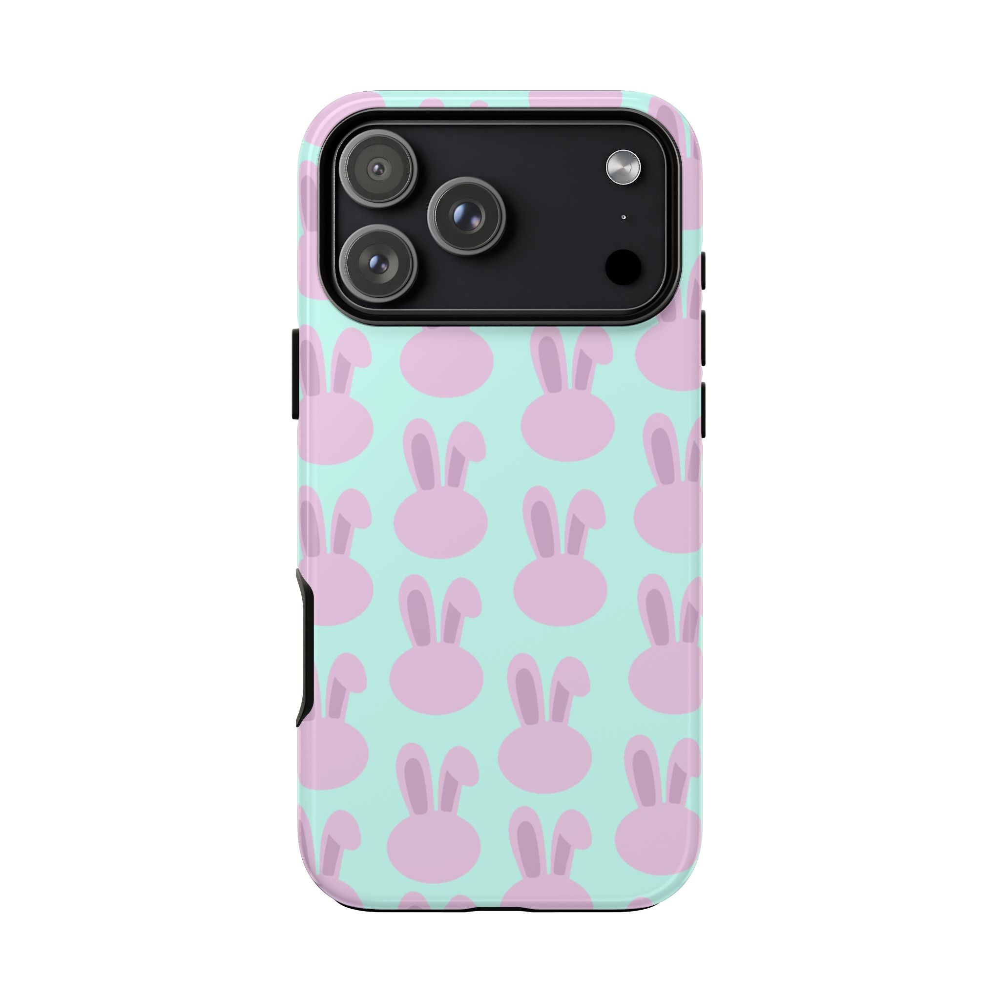 Pastel Bunny Pattern Tough Phone Case — Cute Easter iPhone Cover