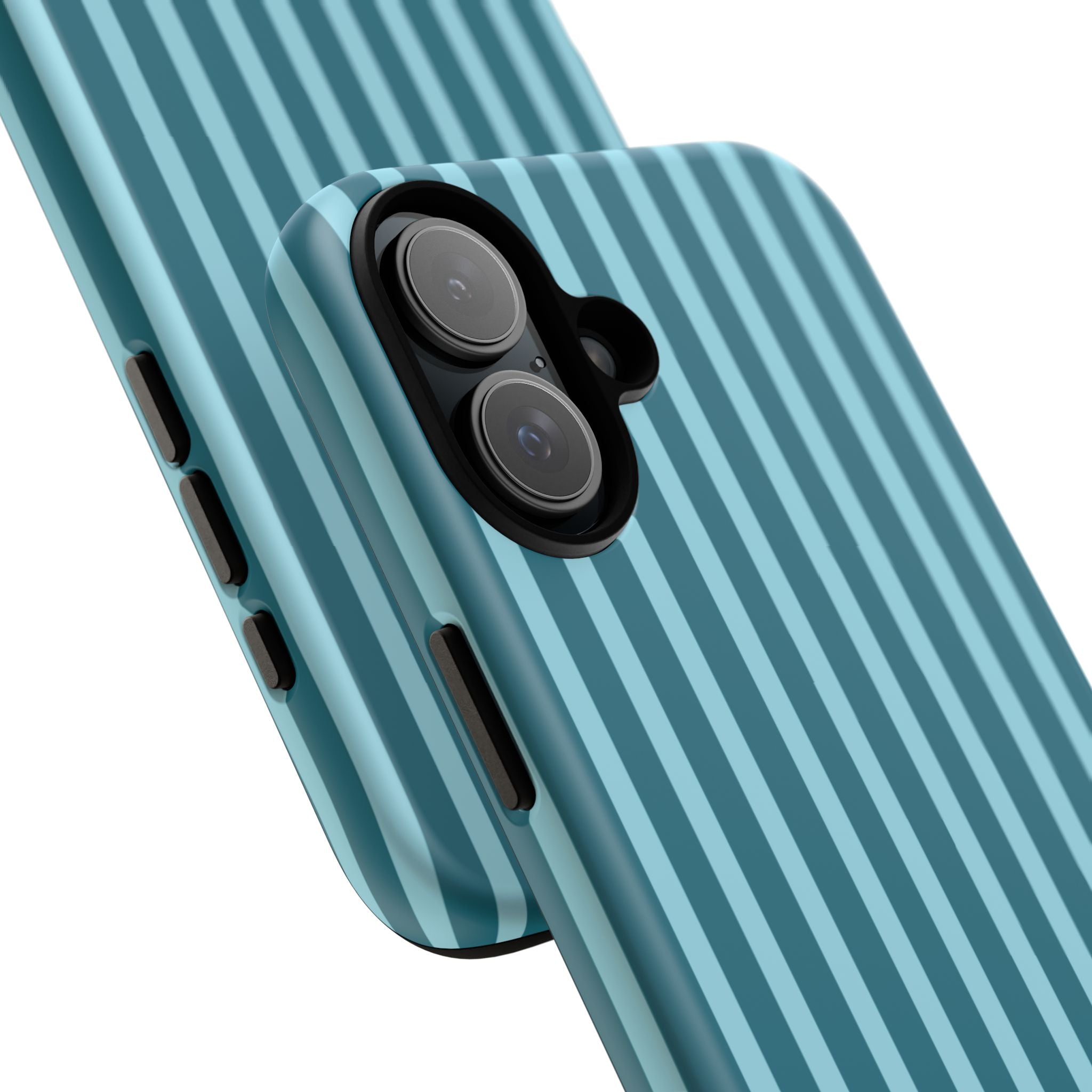 Striped Teal Tough Phone Case