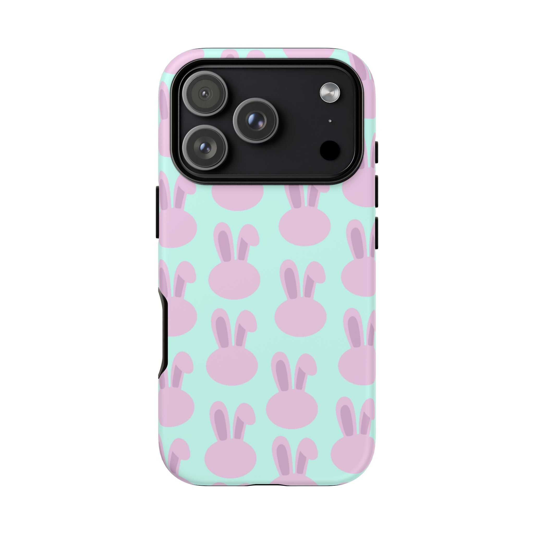 Pastel Bunny Pattern Tough Phone Case — Cute Easter iPhone Cover