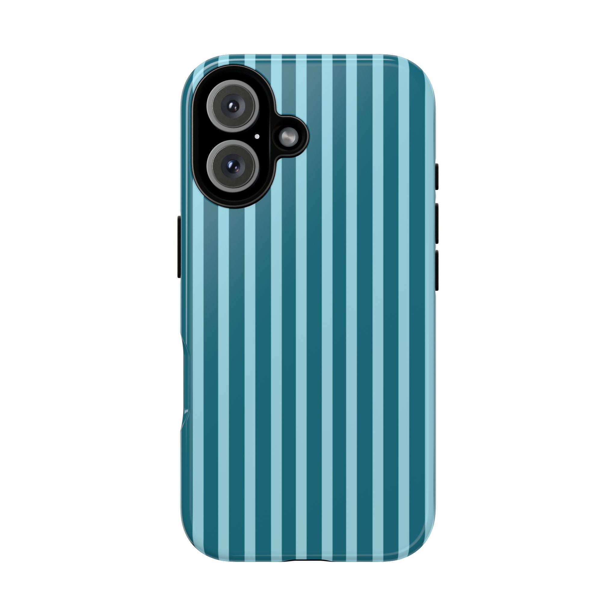 Striped Teal Tough Phone Case
