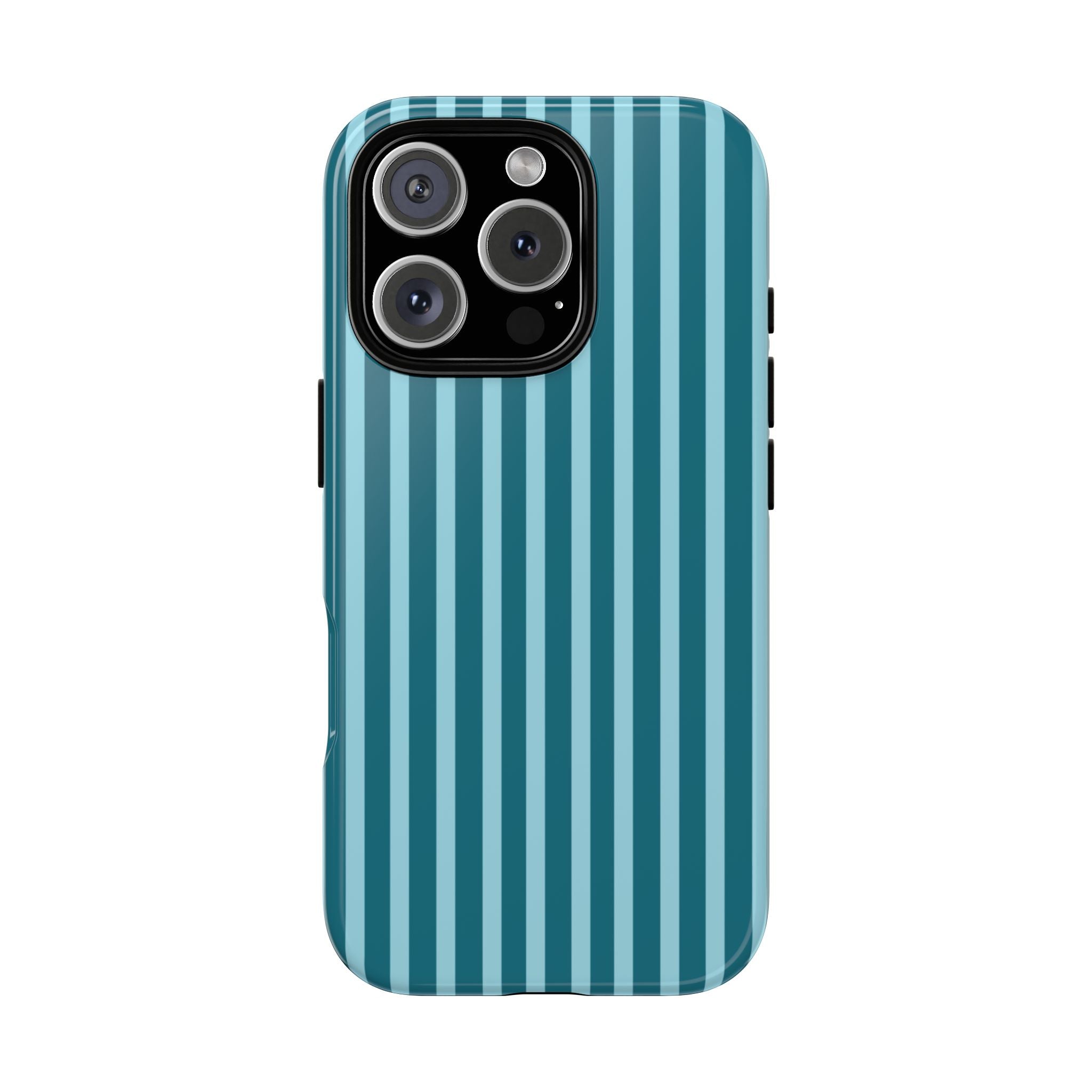 Striped Teal Tough Phone Case
