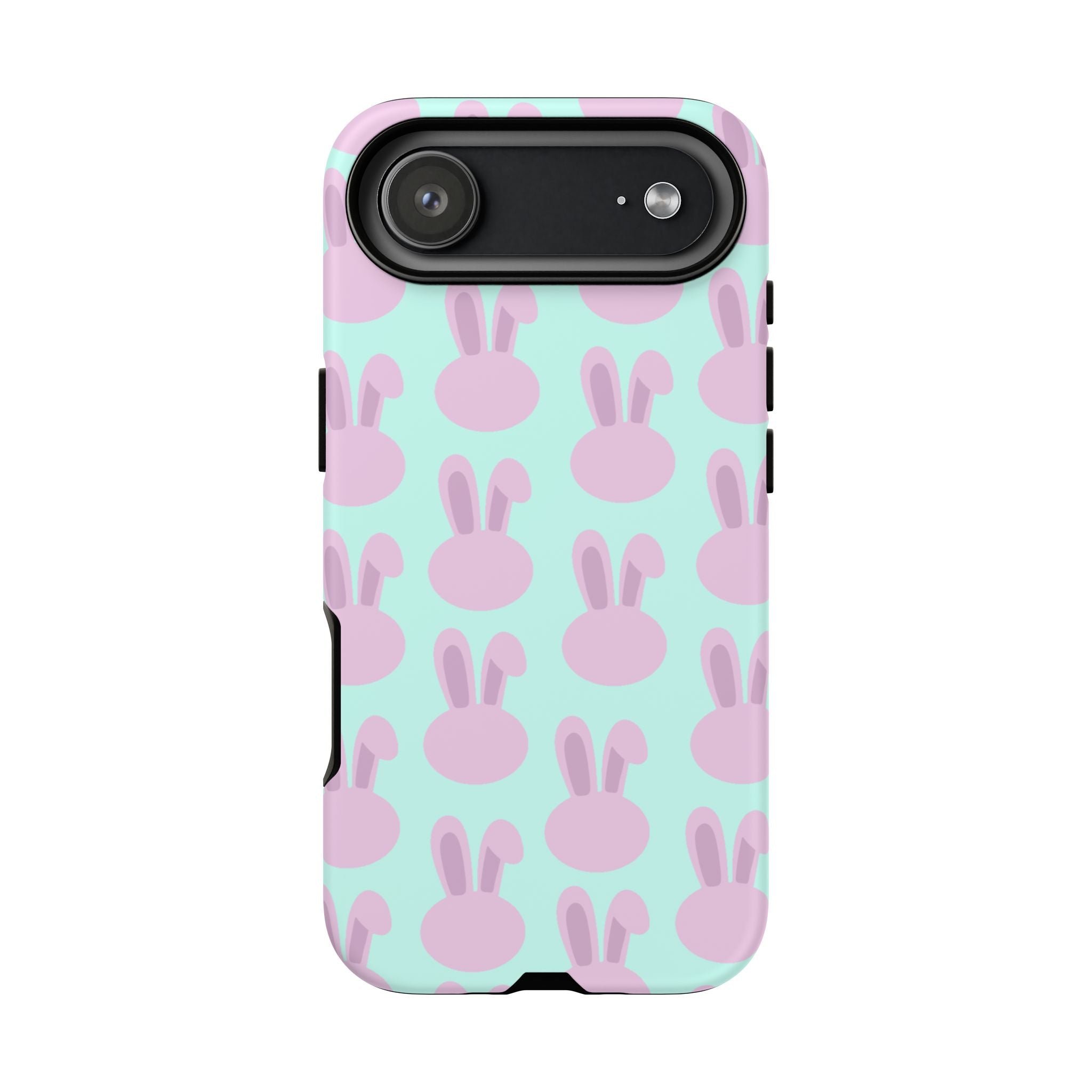 Pastel Bunny Pattern Tough Phone Case — Cute Easter iPhone Cover