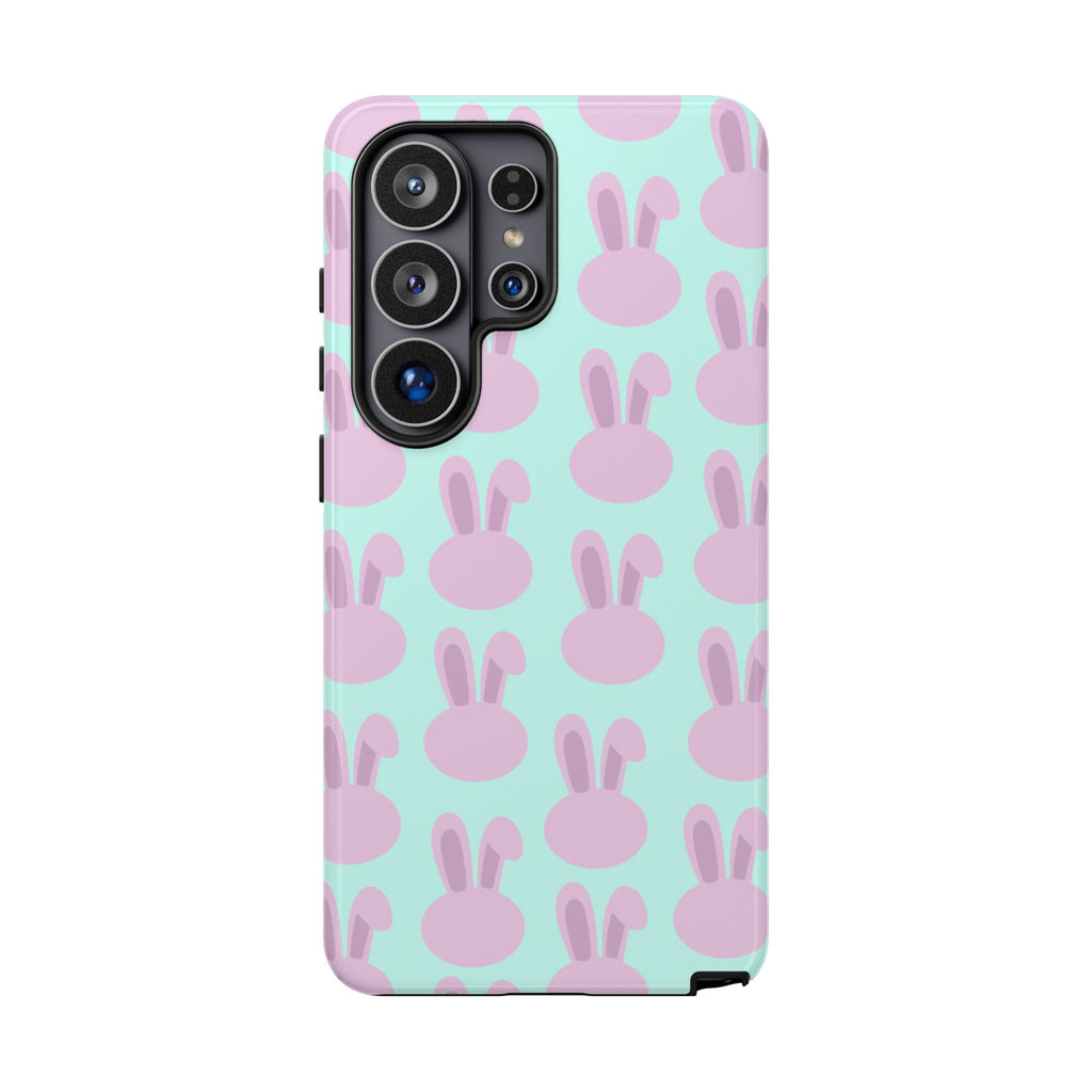 Pastel Bunny Pattern Tough Phone Case — Cute Easter iPhone Cover