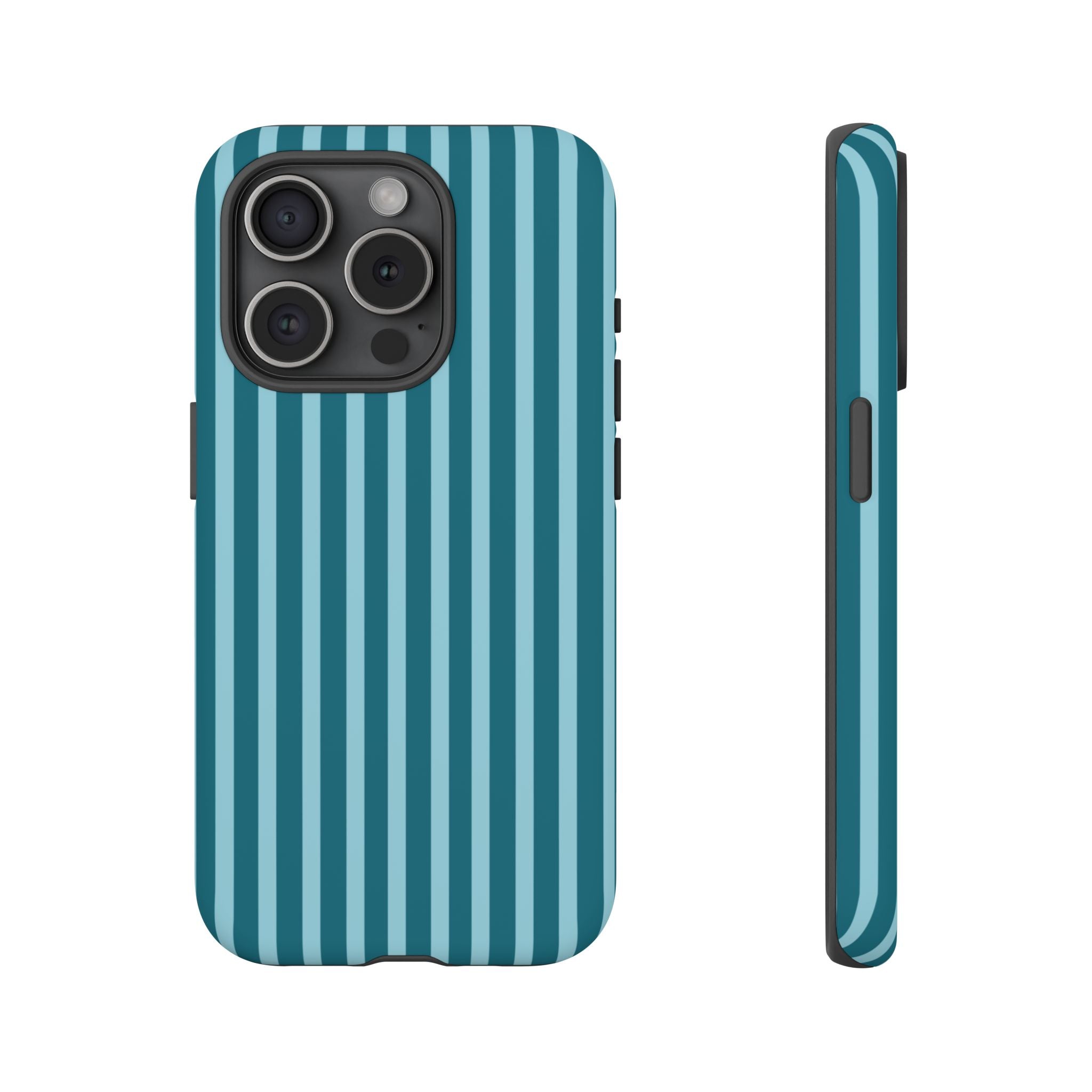 Striped Teal Tough Phone Case