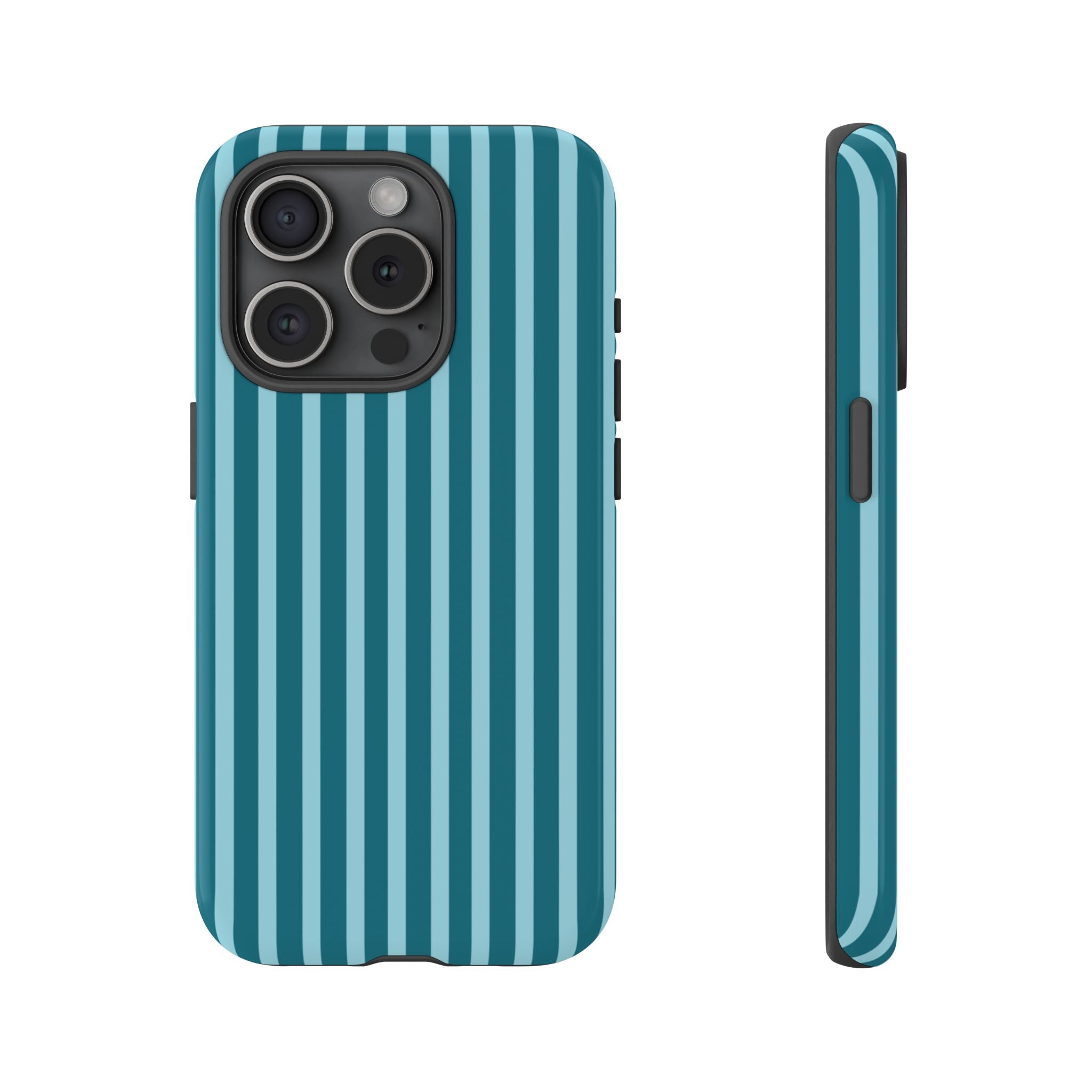 Striped Teal Tough Phone Case