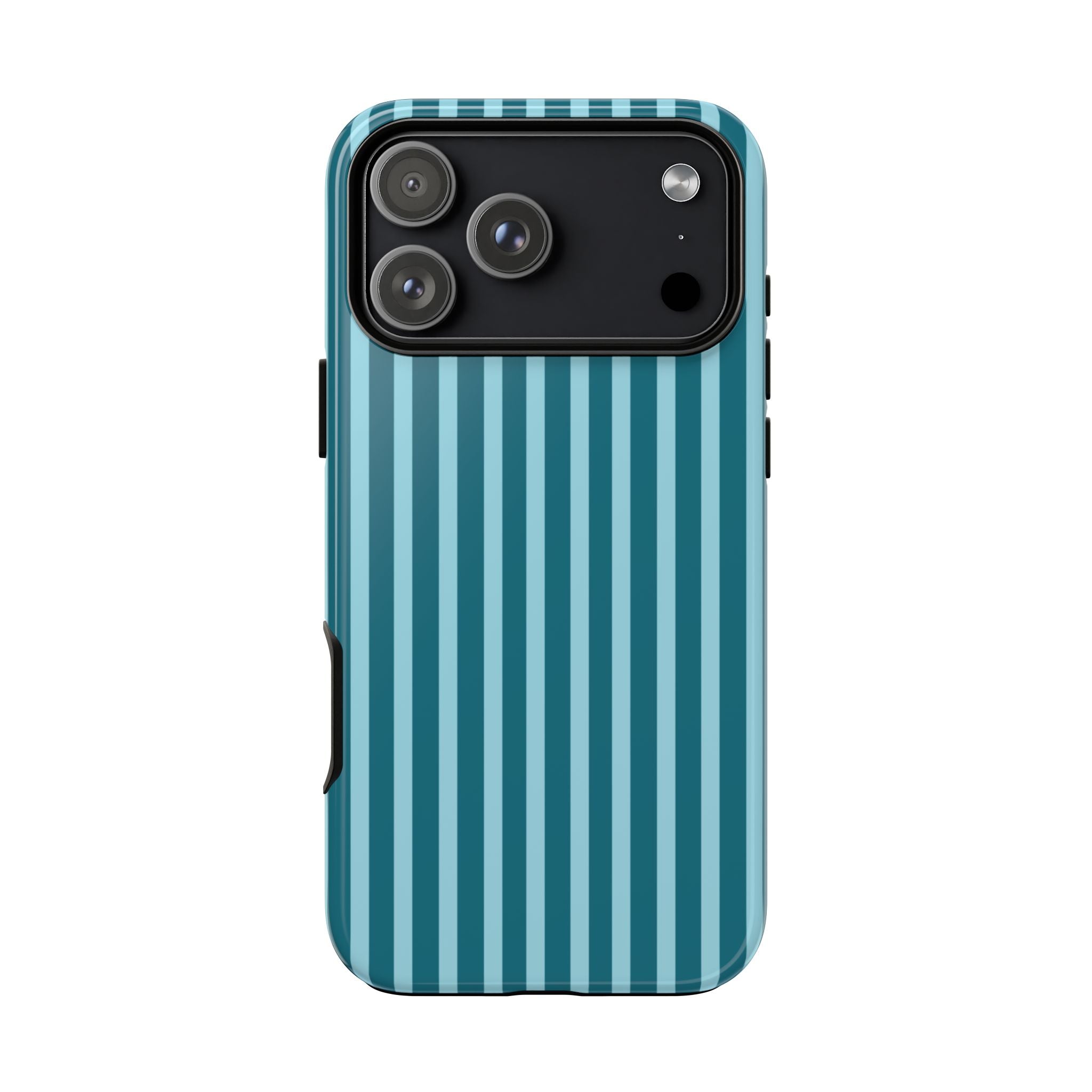 Striped Teal Tough Phone Case