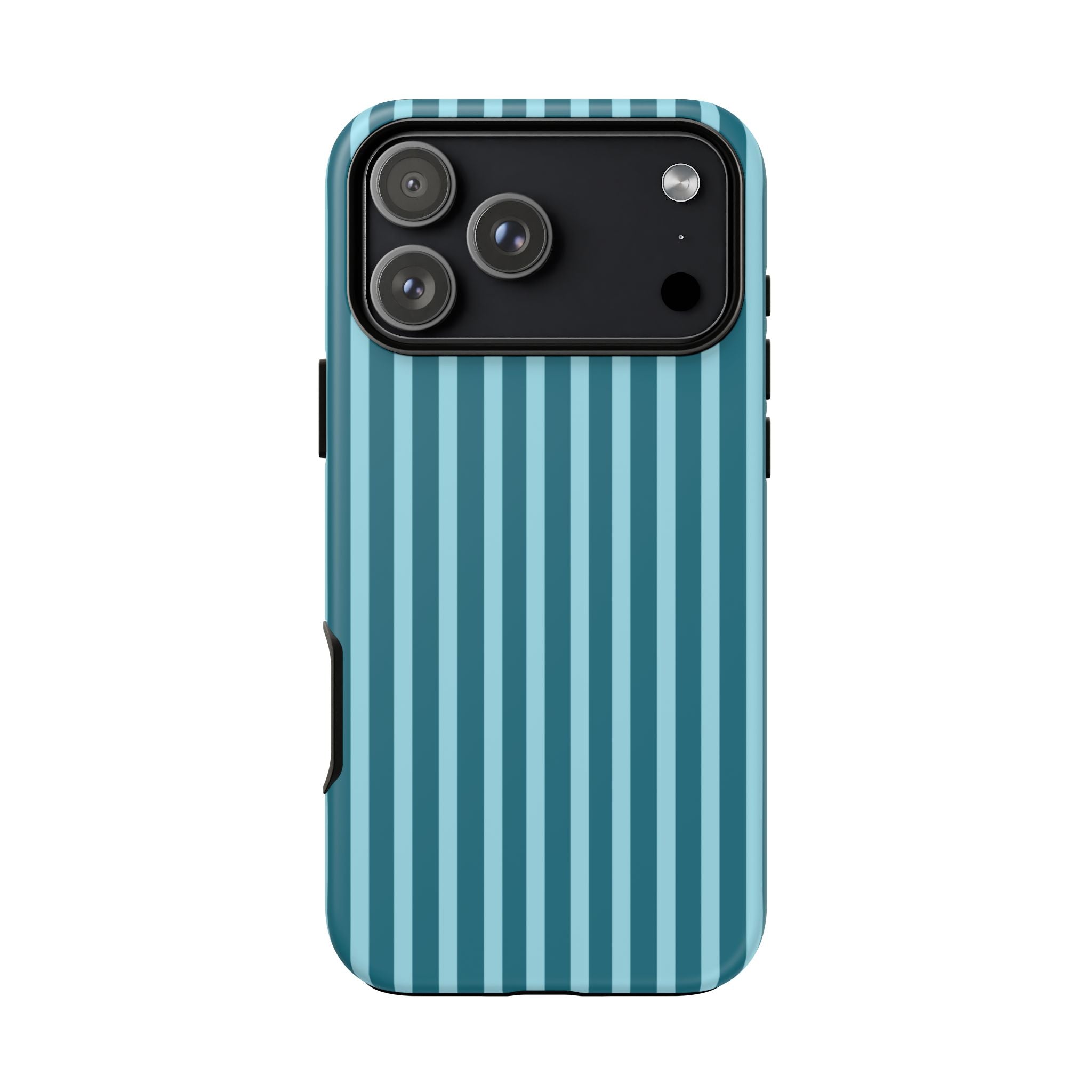 Striped Teal Tough Phone Case