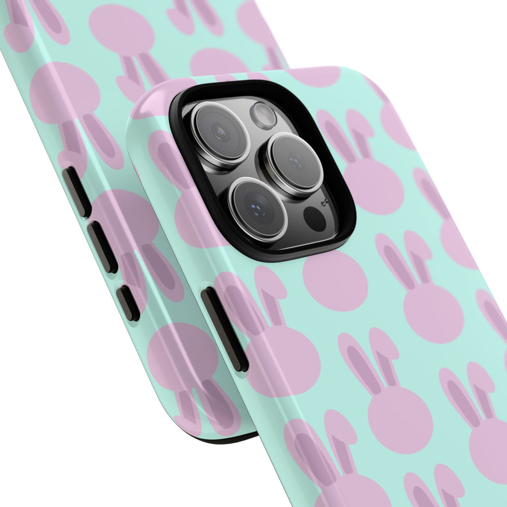 Pastel Bunny Pattern Tough Phone Case — Cute Easter iPhone Cover
