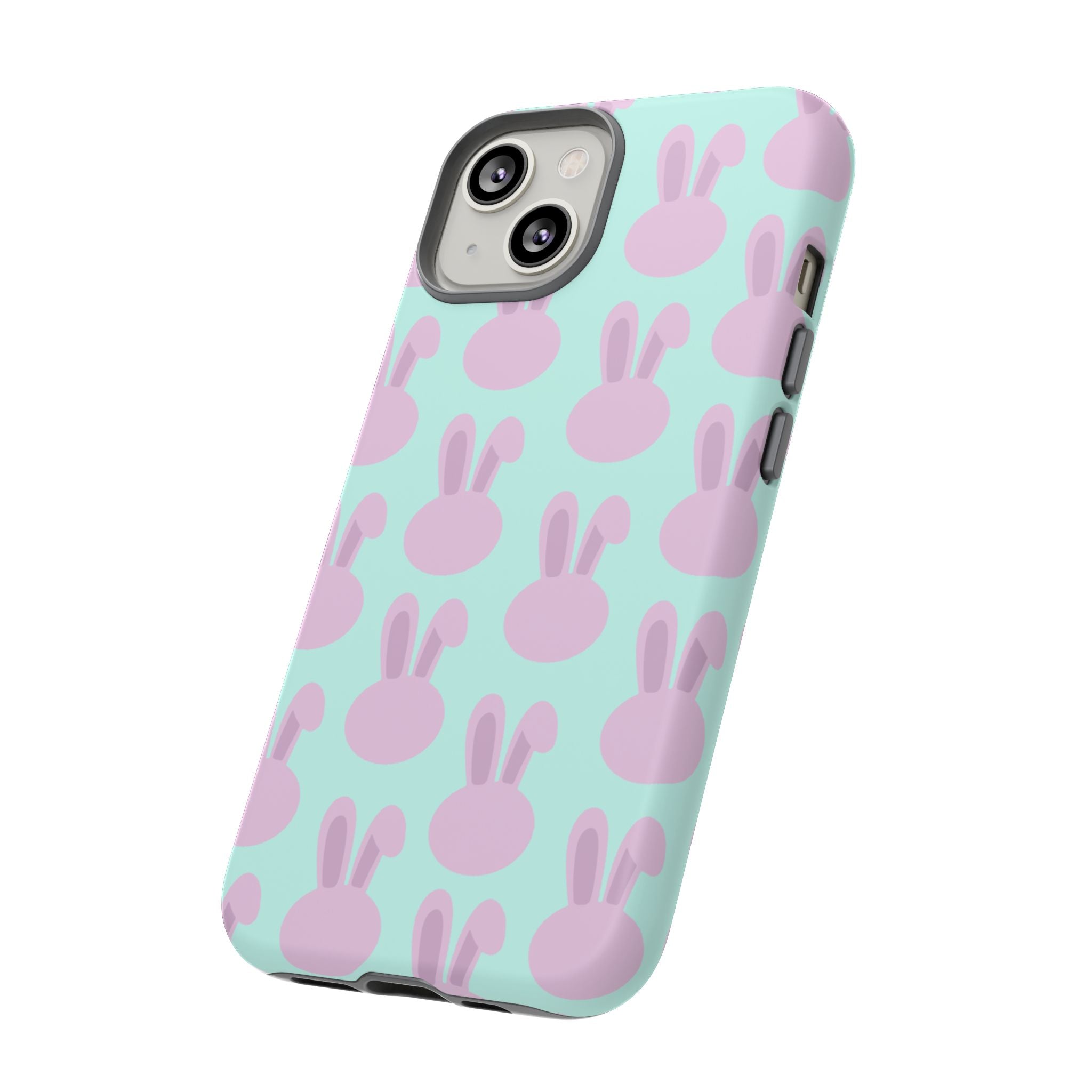 Pastel Bunny Pattern Tough Phone Case — Cute Easter iPhone Cover