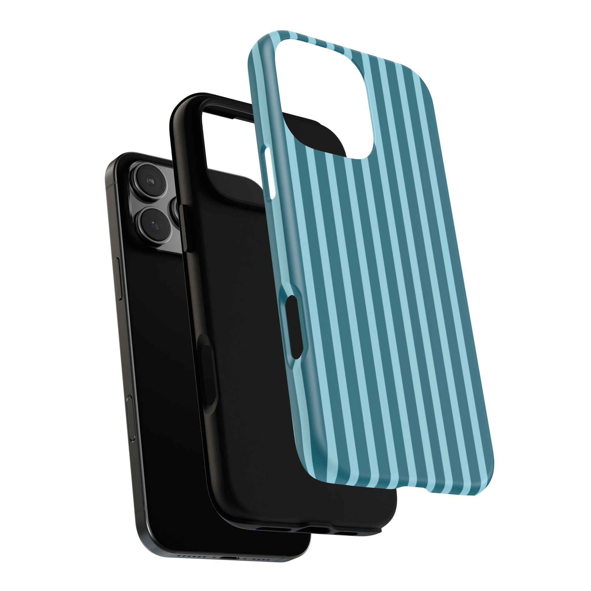 Striped Teal Tough Phone Case