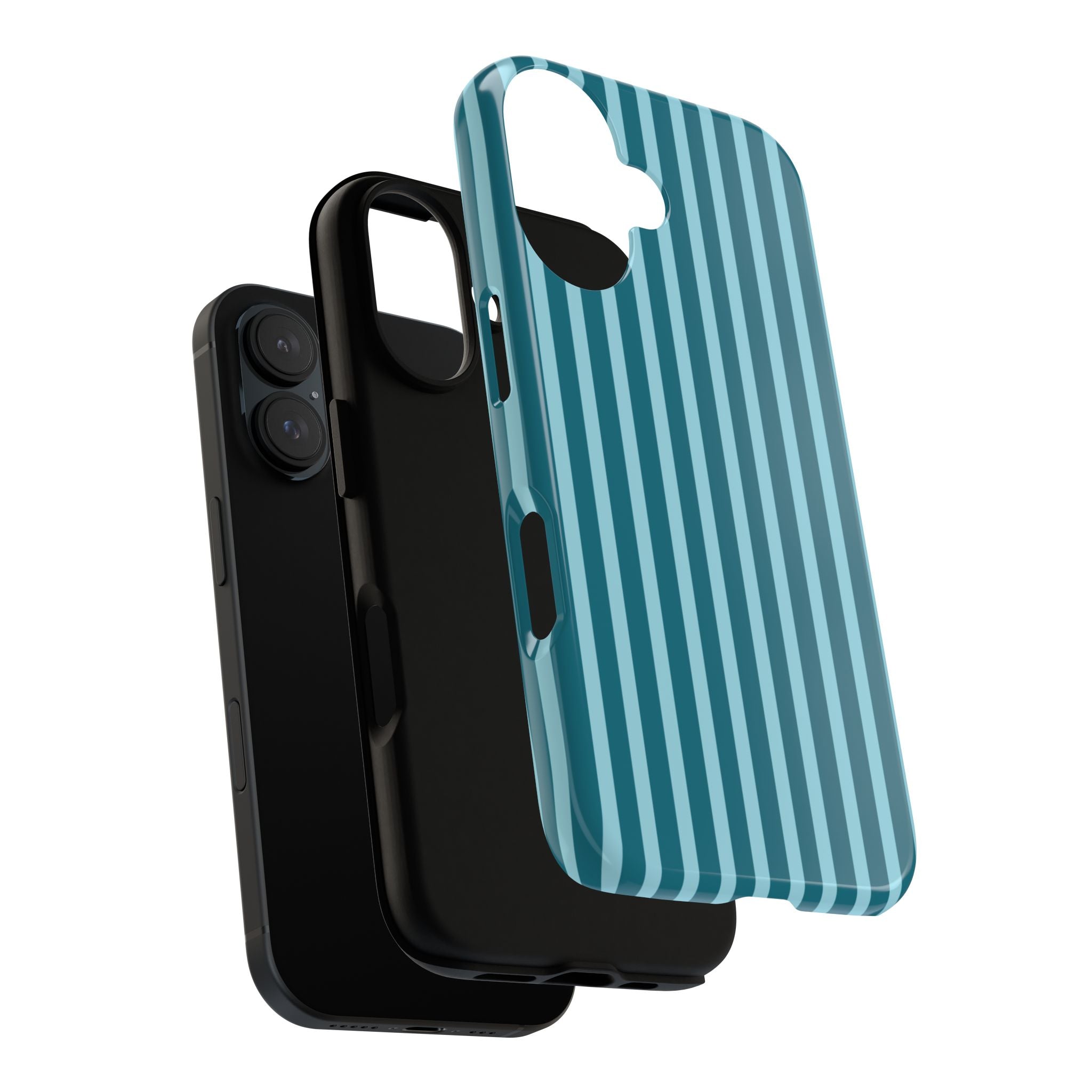 Striped Teal Tough Phone Case