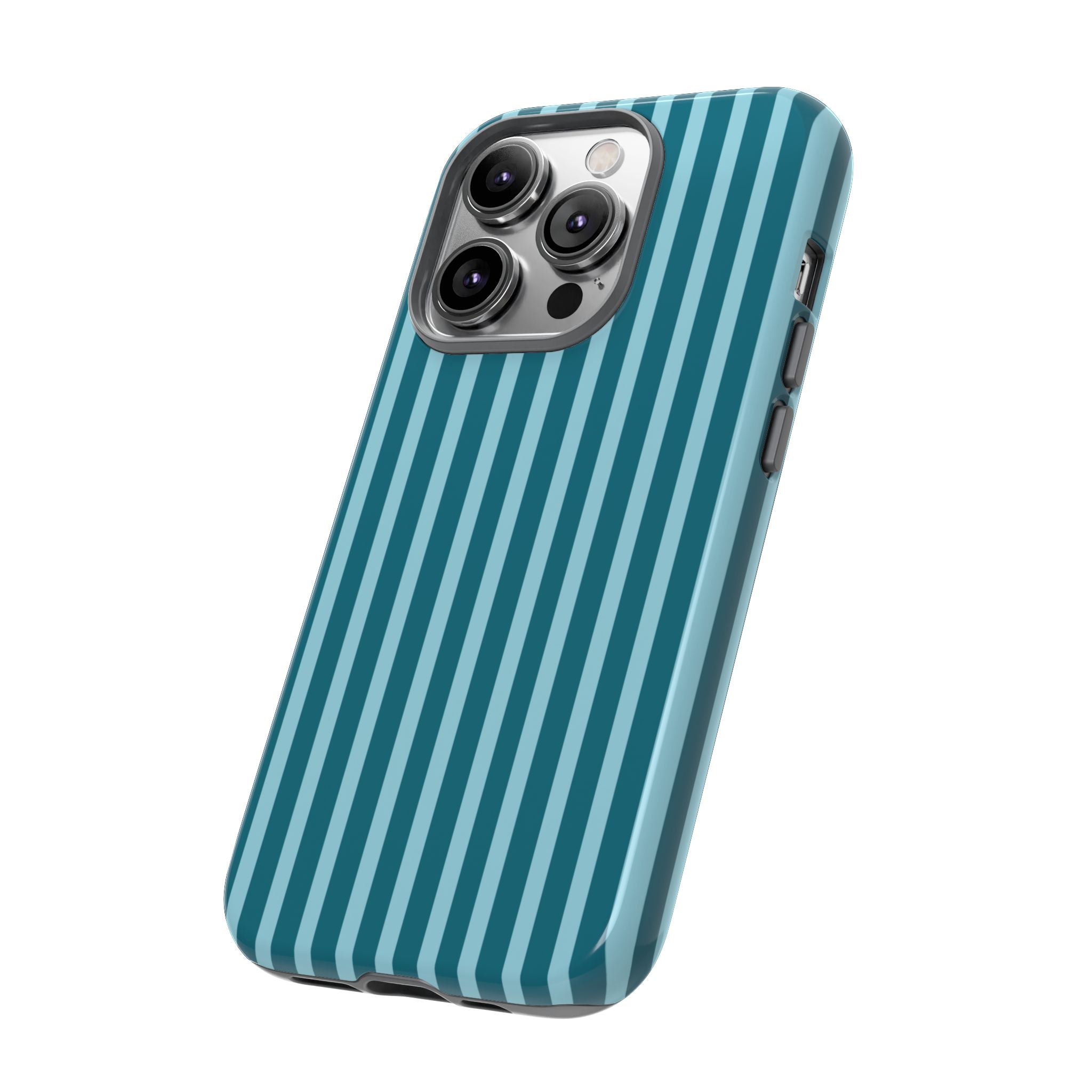 Striped Teal Tough Phone Case