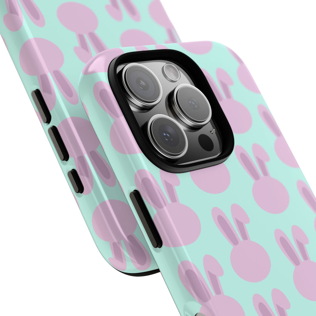 Pastel Bunny Pattern Tough Phone Case — Cute Easter iPhone Cover