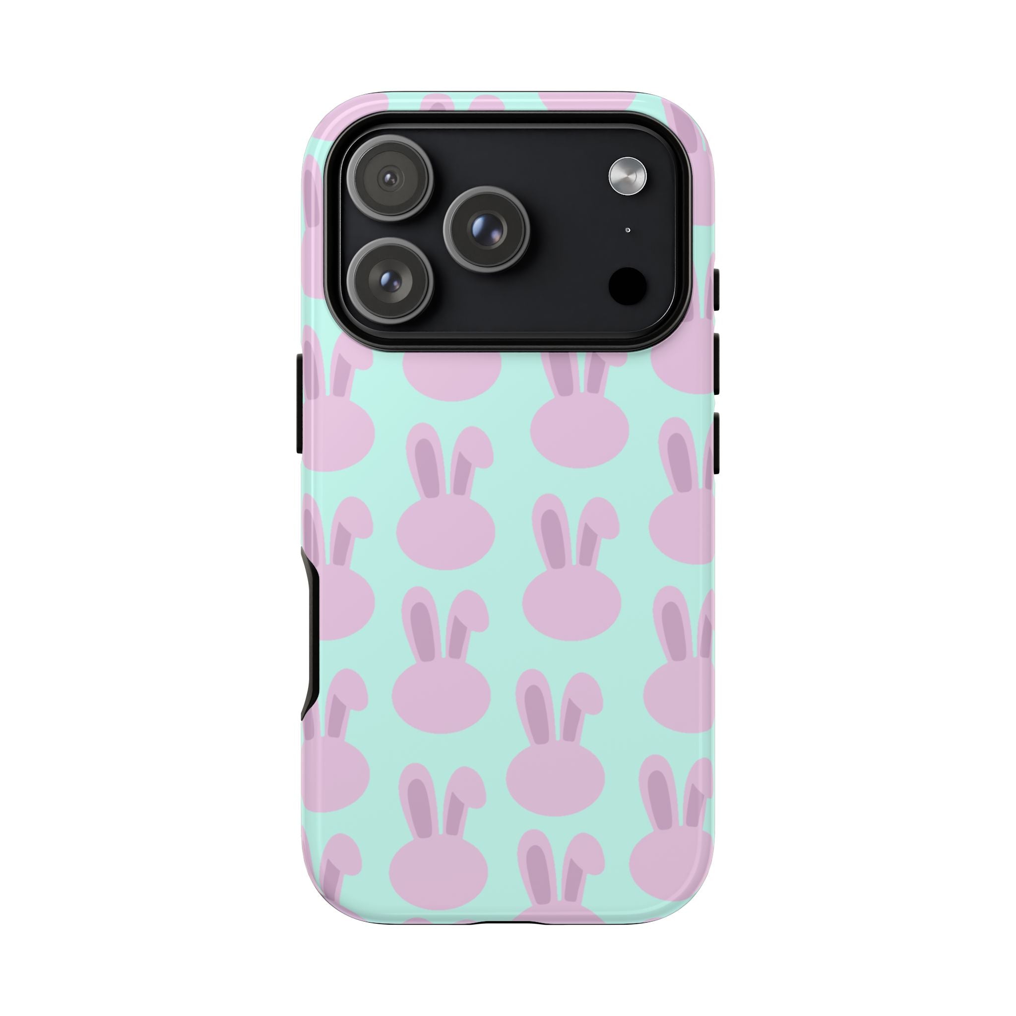 Pastel Bunny Pattern Tough Phone Case — Cute Easter iPhone Cover