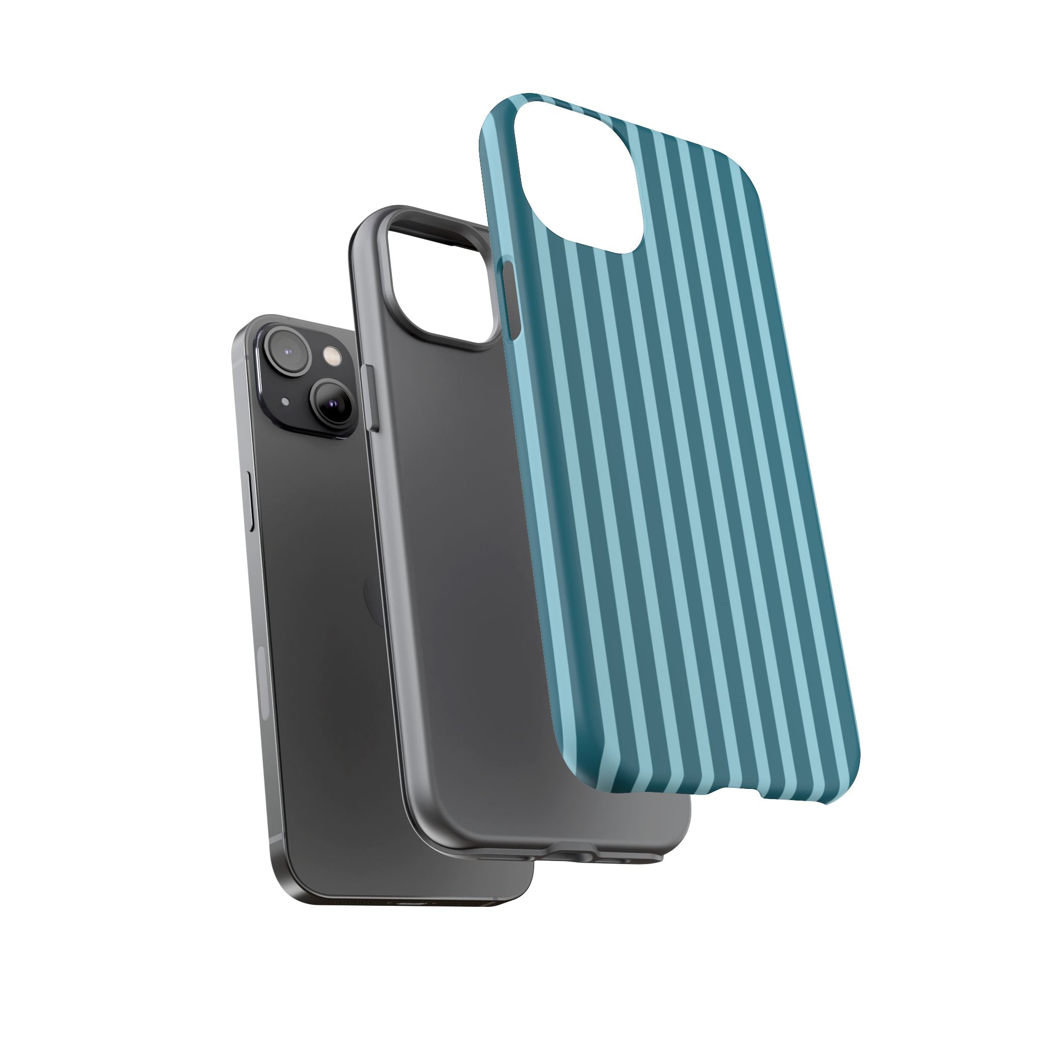 Striped Teal Tough Phone Case