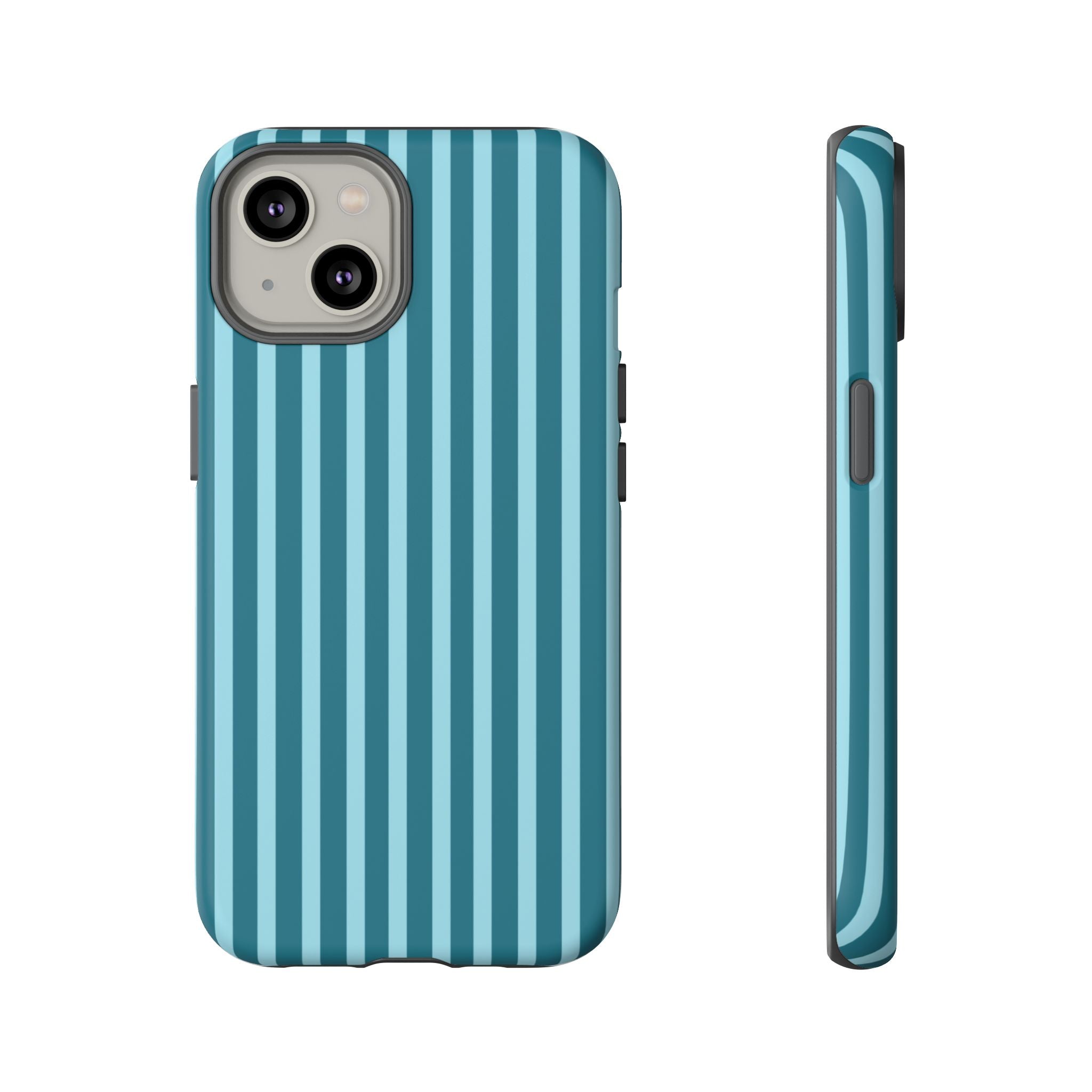 Striped Teal Tough Phone Case