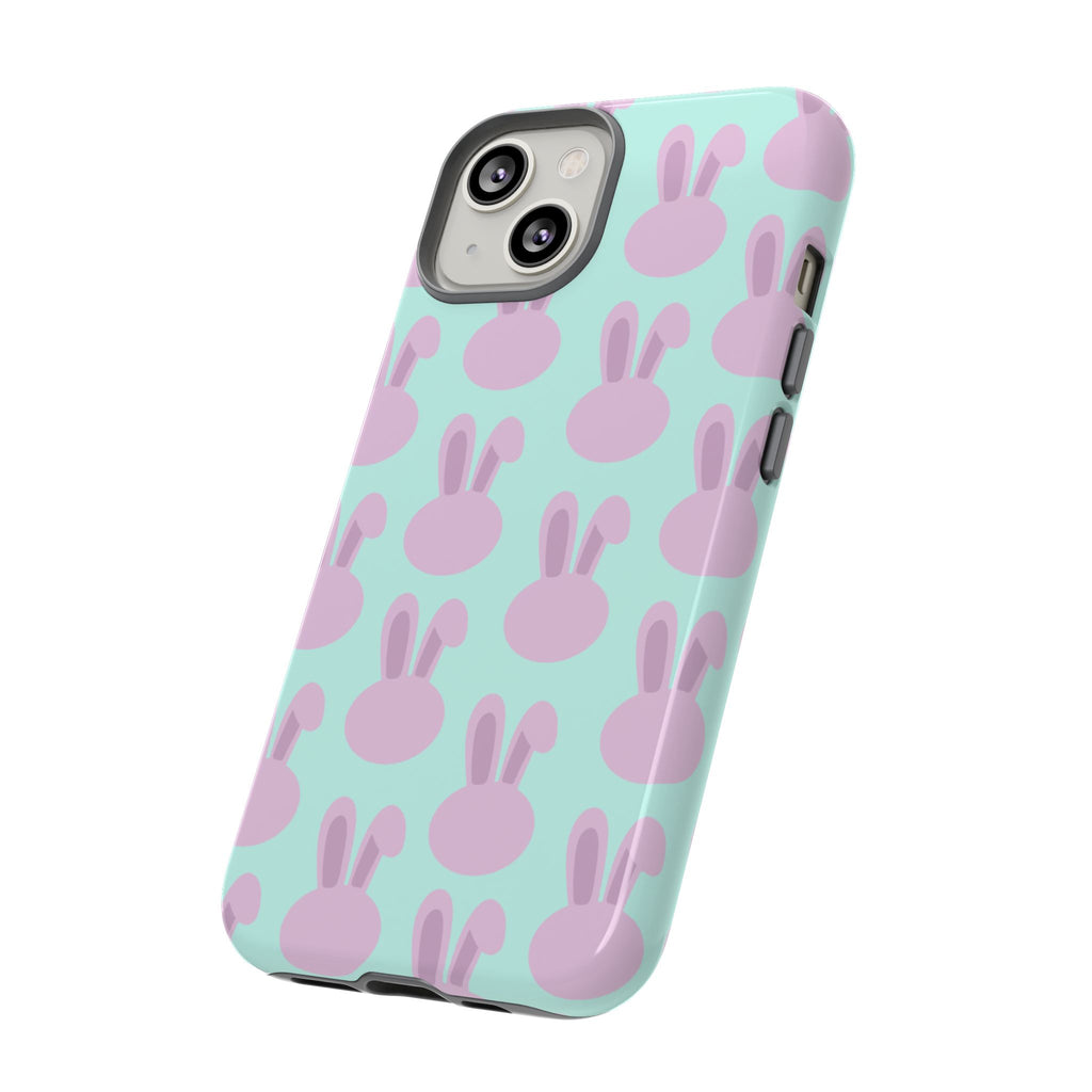 Pastel Bunny Pattern Tough Phone Case — Cute Easter iPhone Cover