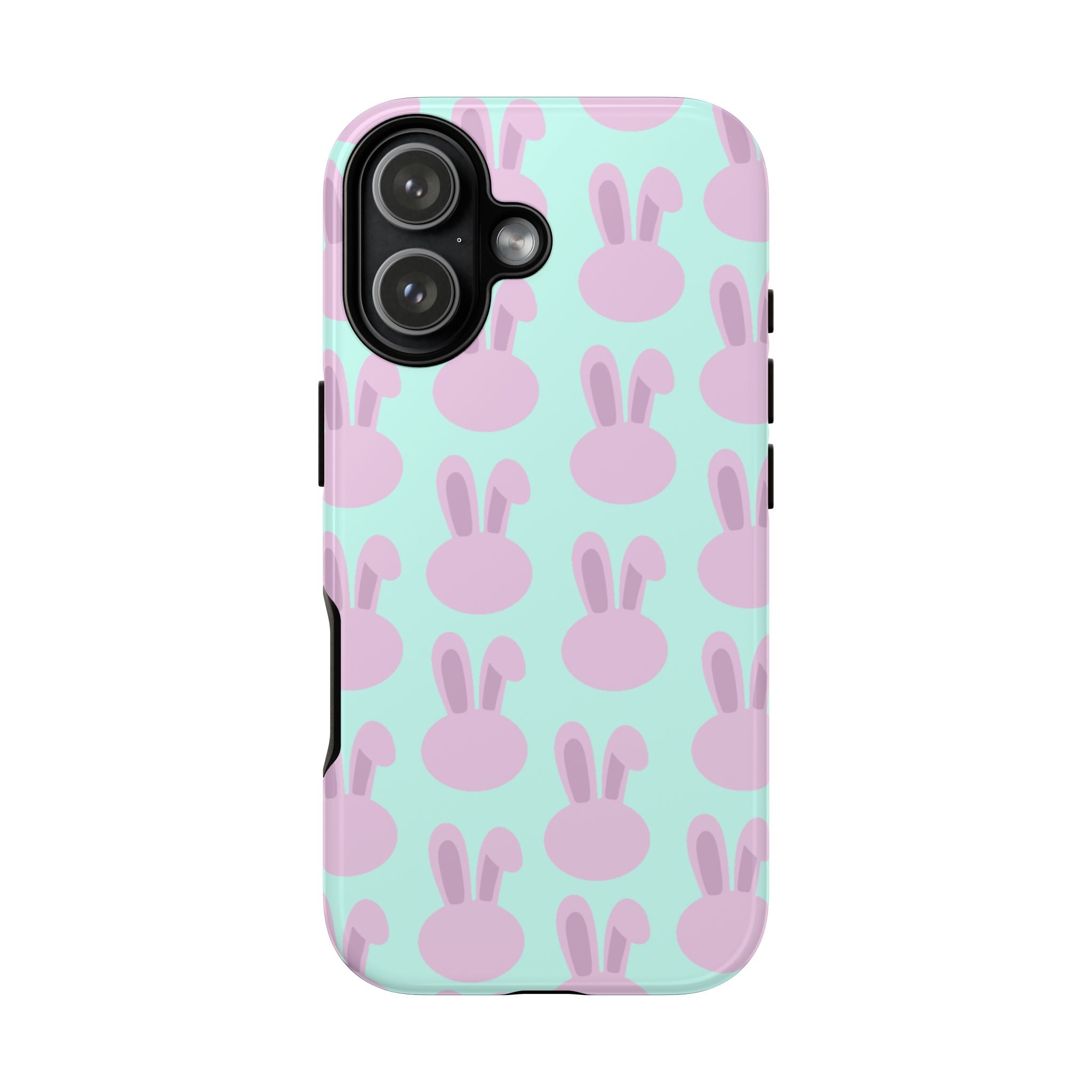 Pastel Bunny Pattern Tough Phone Case — Cute Easter iPhone Cover