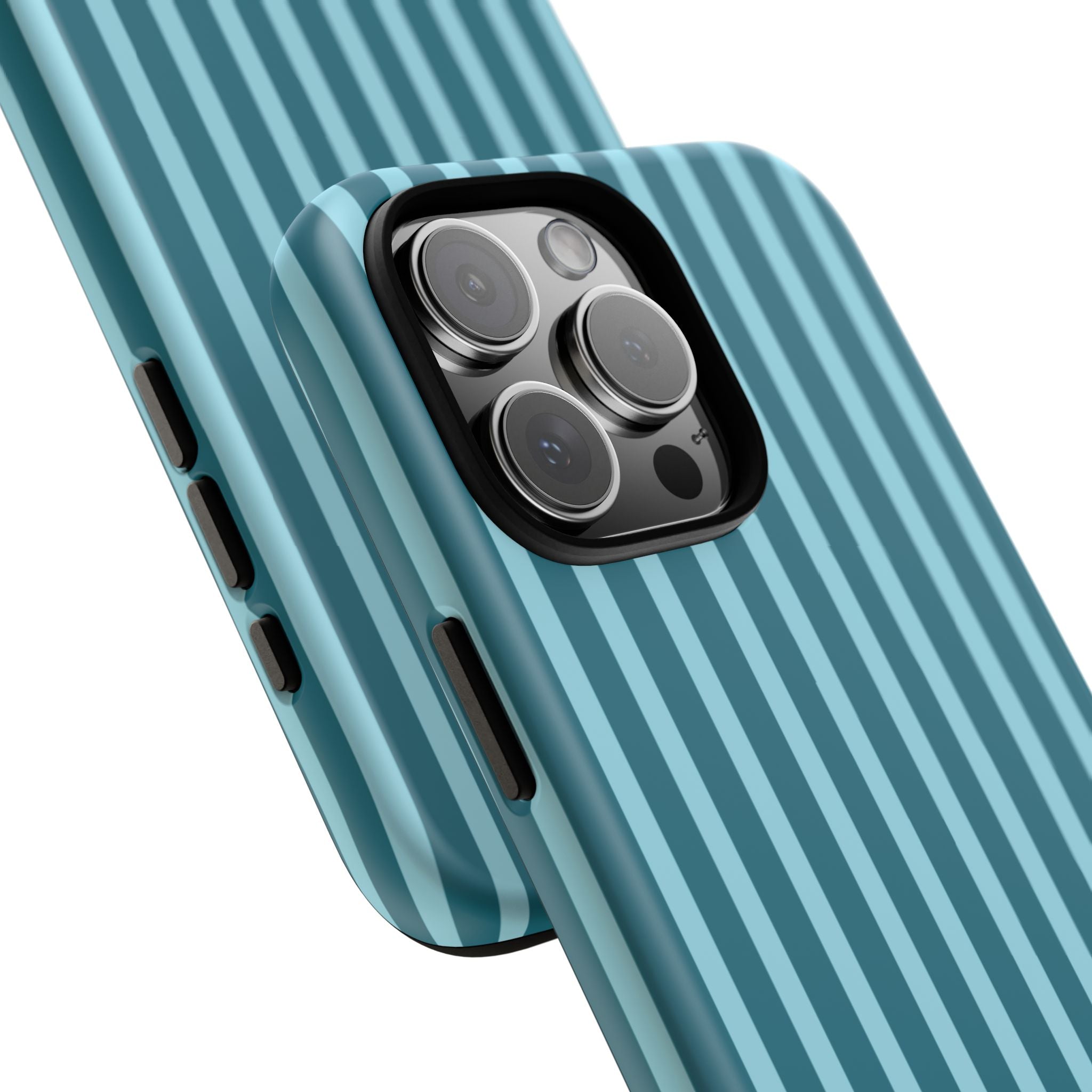 Striped Teal Tough Phone Case