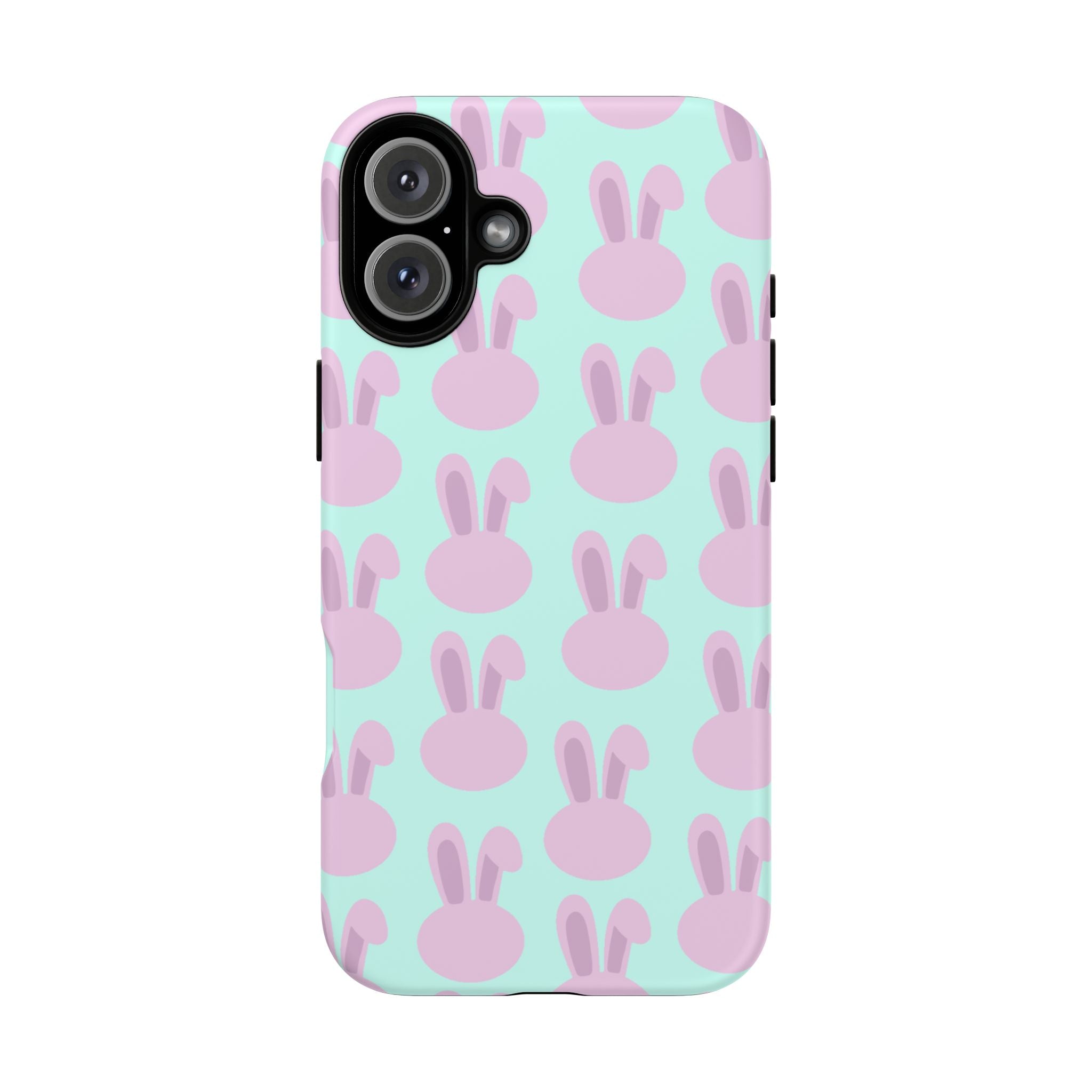Pastel Bunny Pattern Tough Phone Case — Cute Easter iPhone Cover