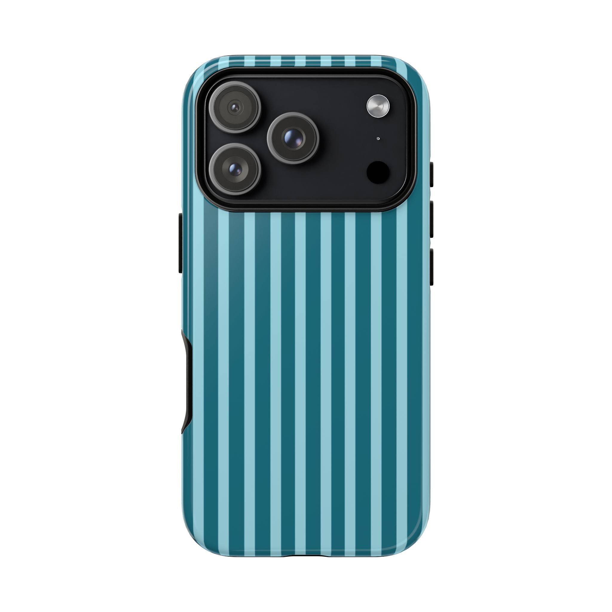 Striped Teal Tough Phone Case