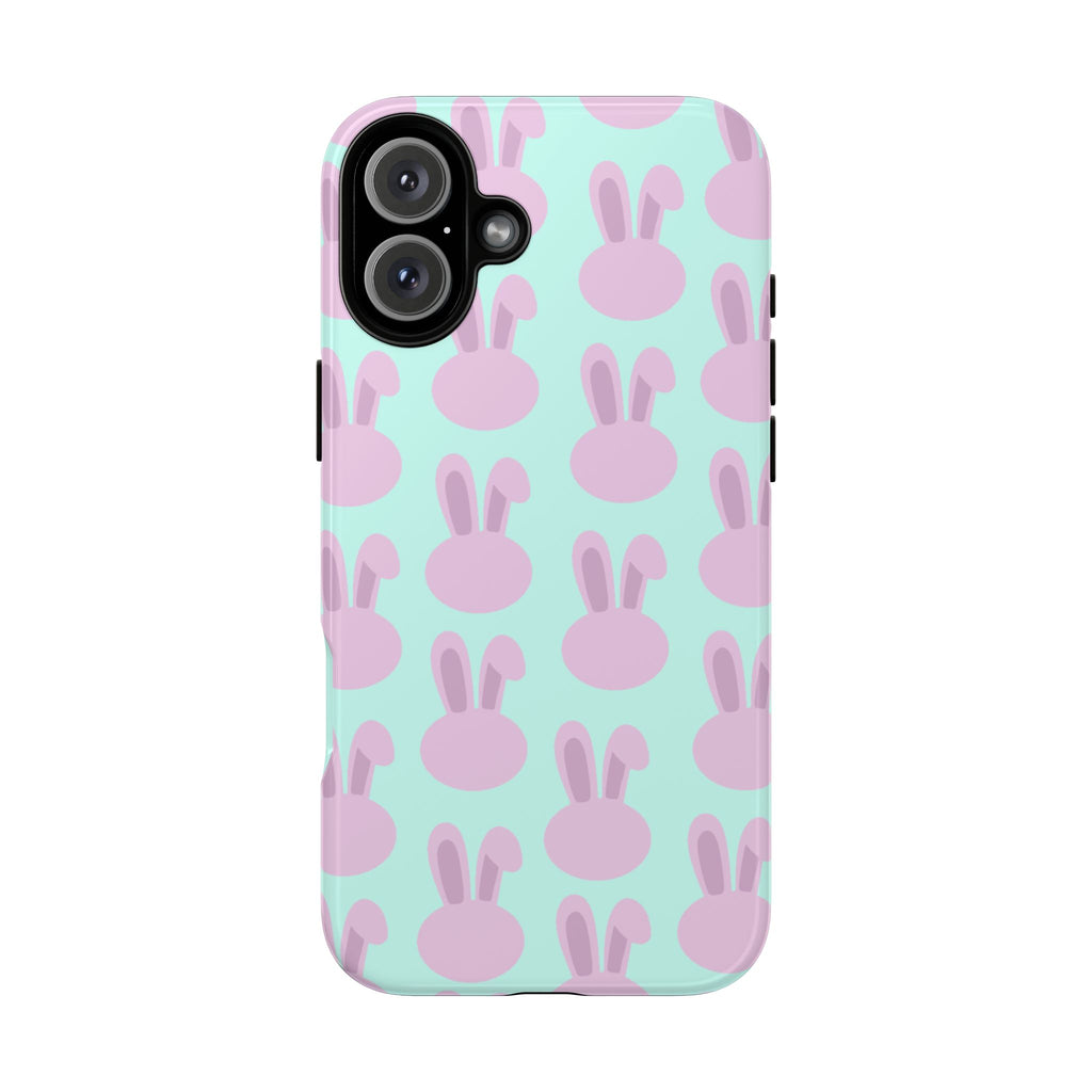 Pastel Bunny Pattern Tough Phone Case — Cute Easter iPhone Cover