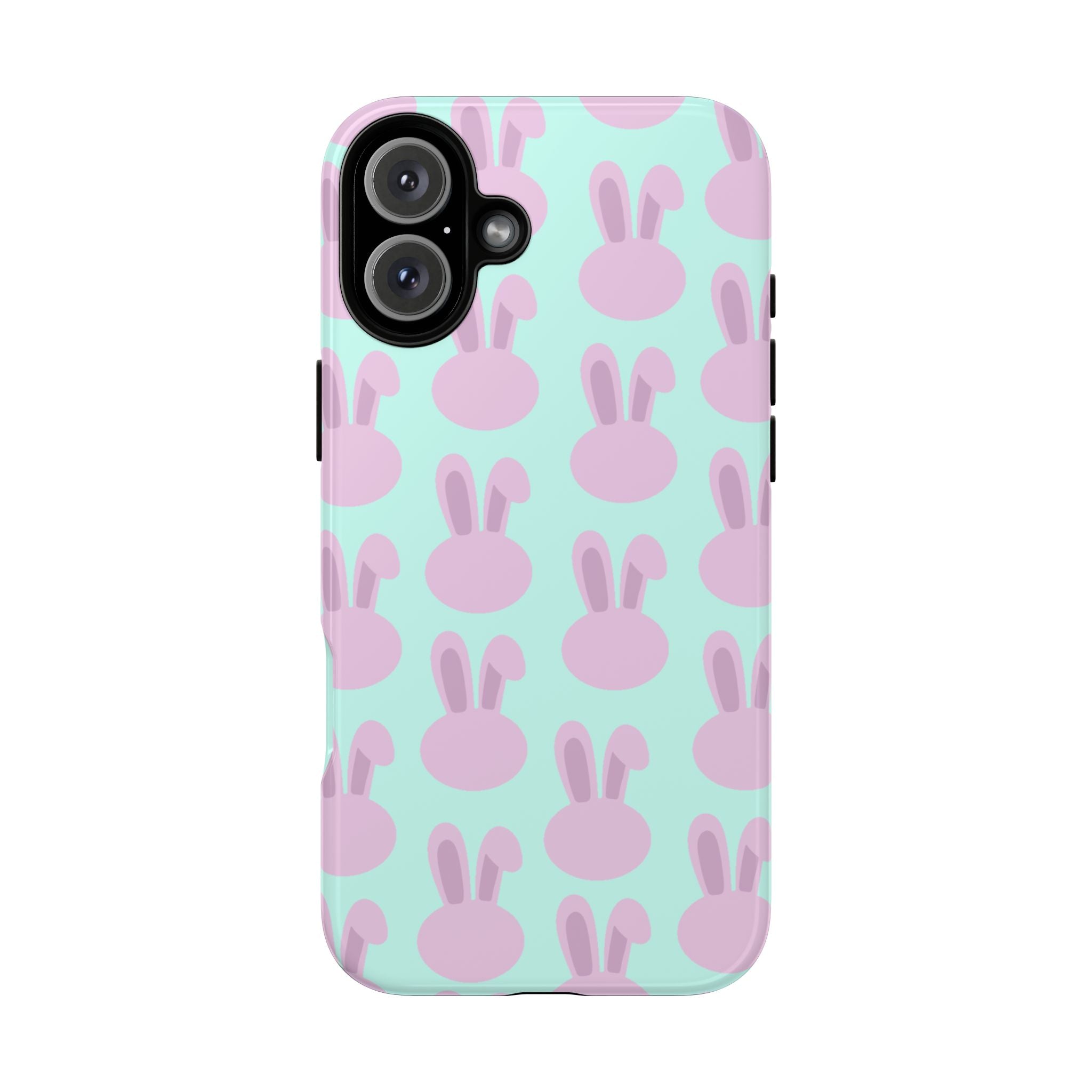 Pastel Bunny Pattern Tough Phone Case — Cute Easter iPhone Cover