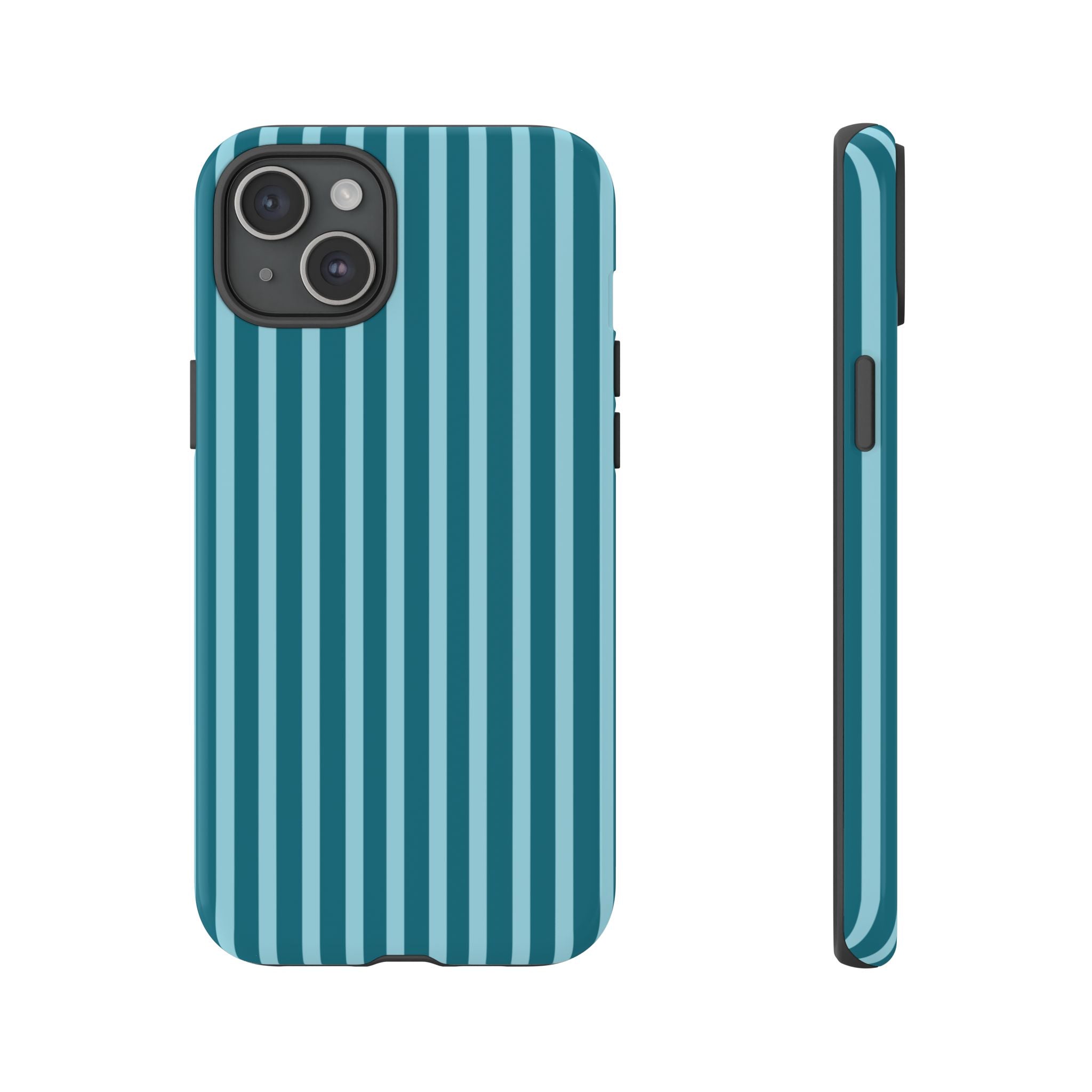 Striped Teal Tough Phone Case