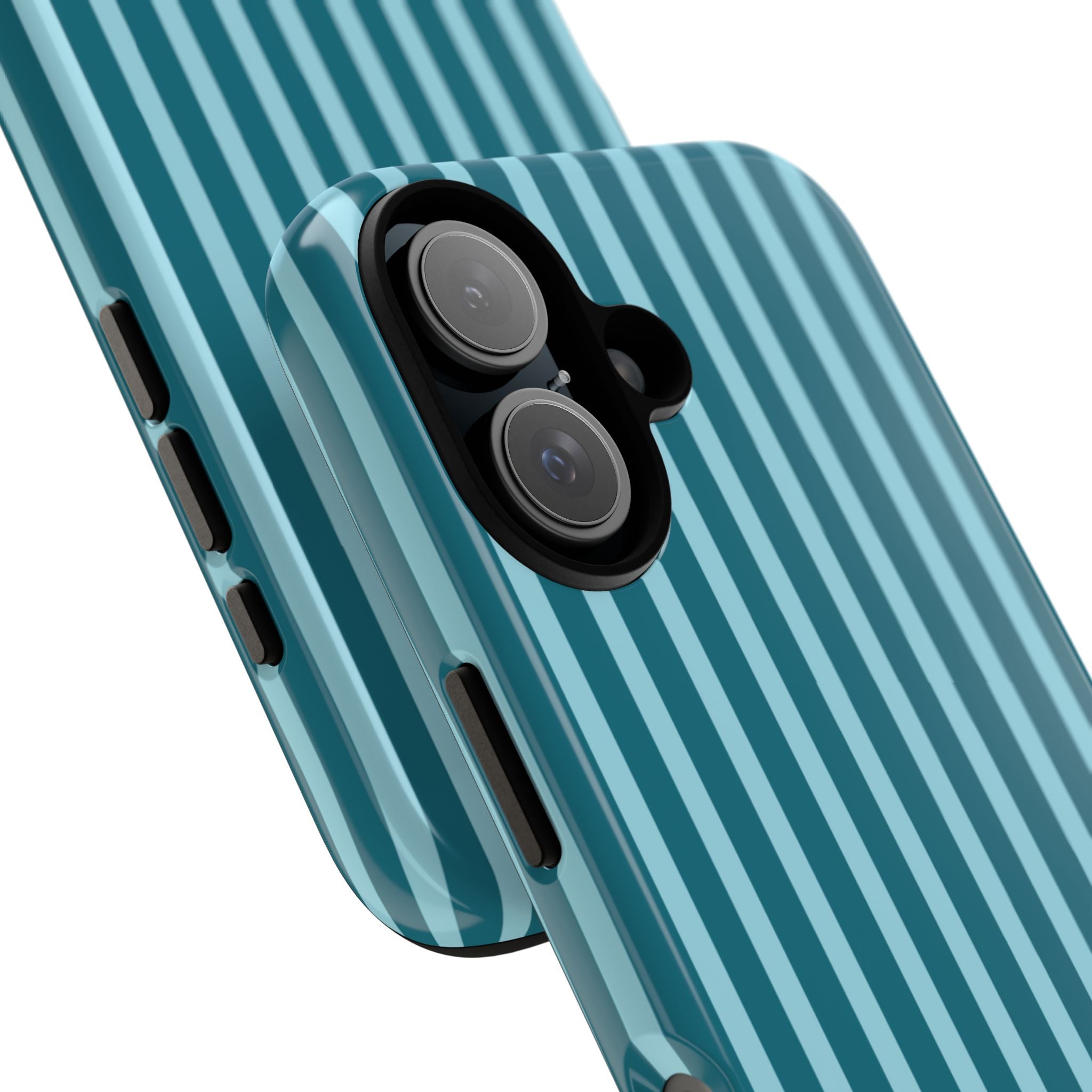 Striped Teal Tough Phone Case