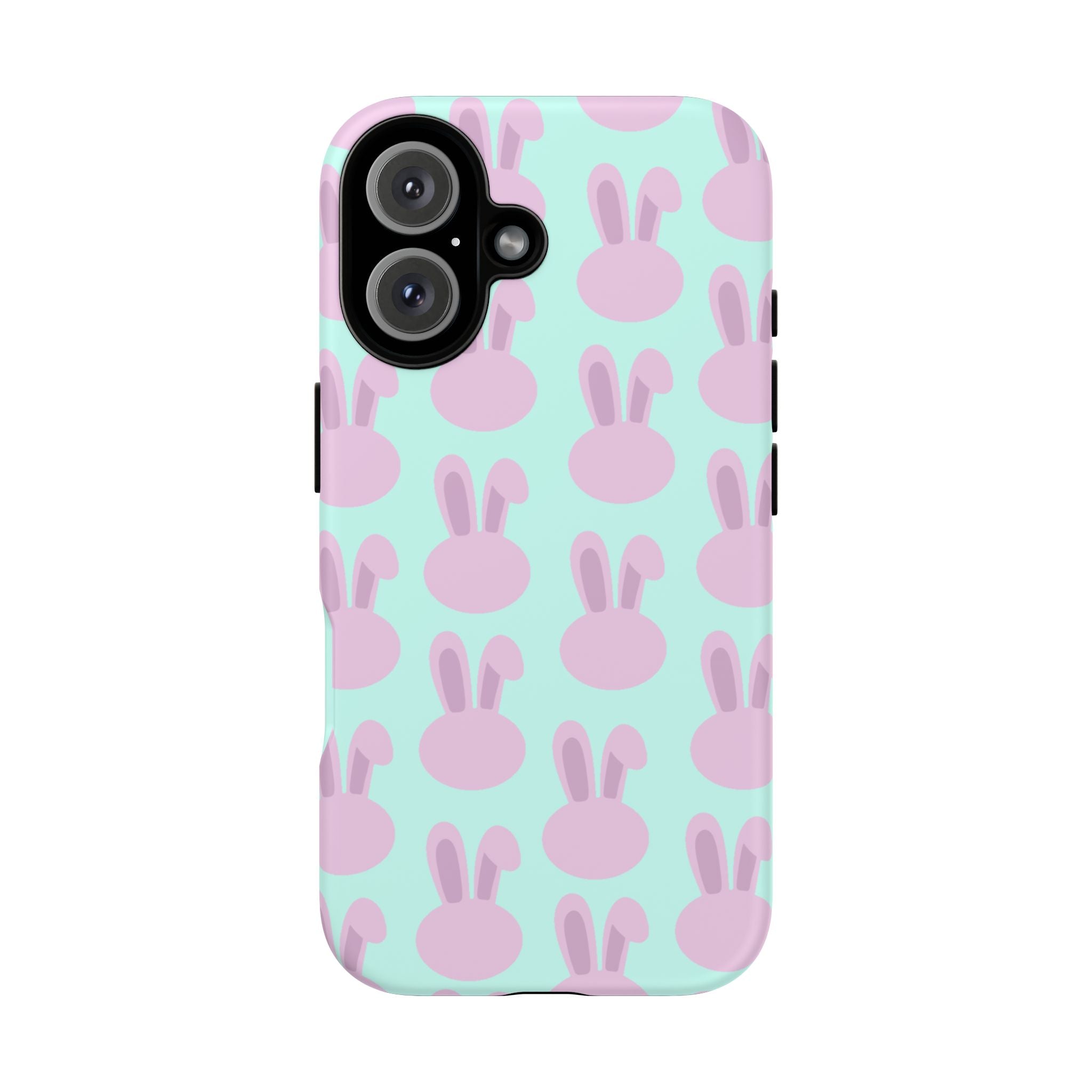 Pastel Bunny Pattern Tough Phone Case — Cute Easter iPhone Cover