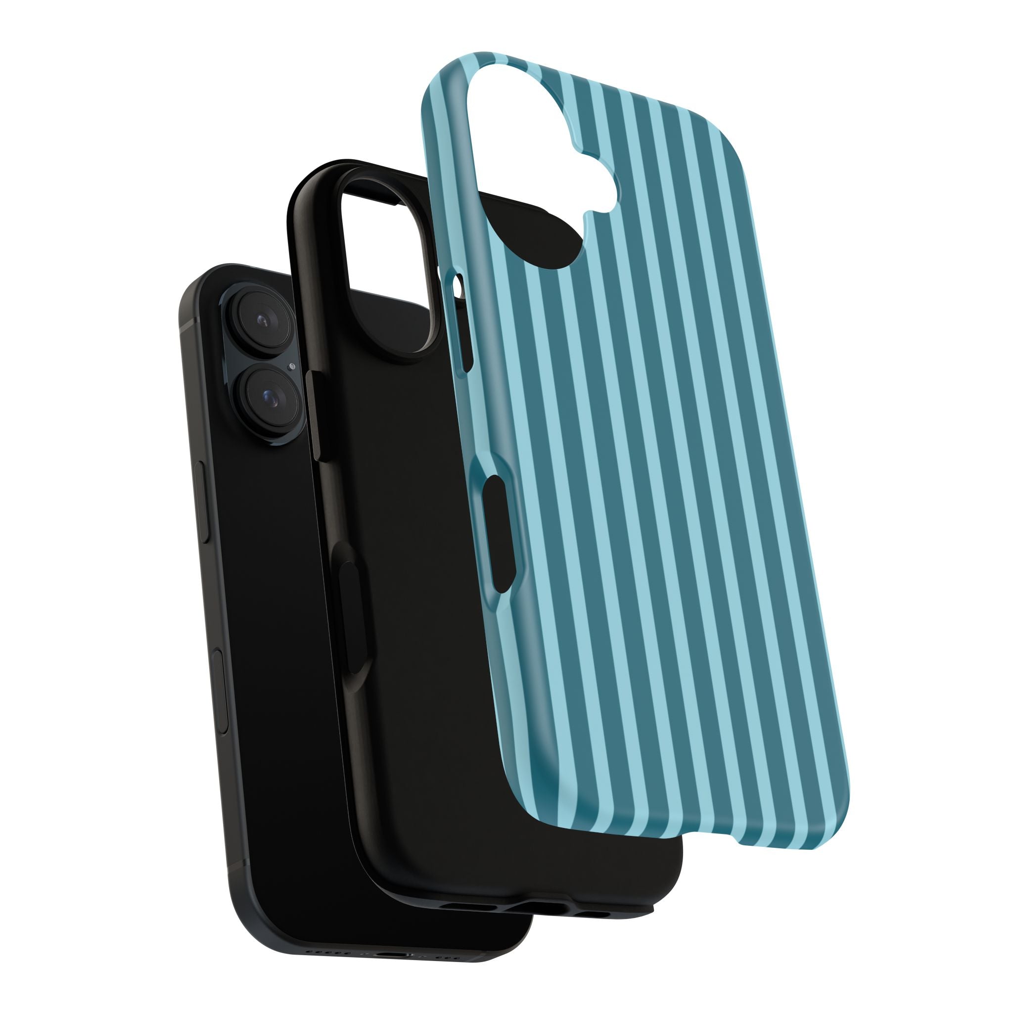 Striped Teal Tough Phone Case