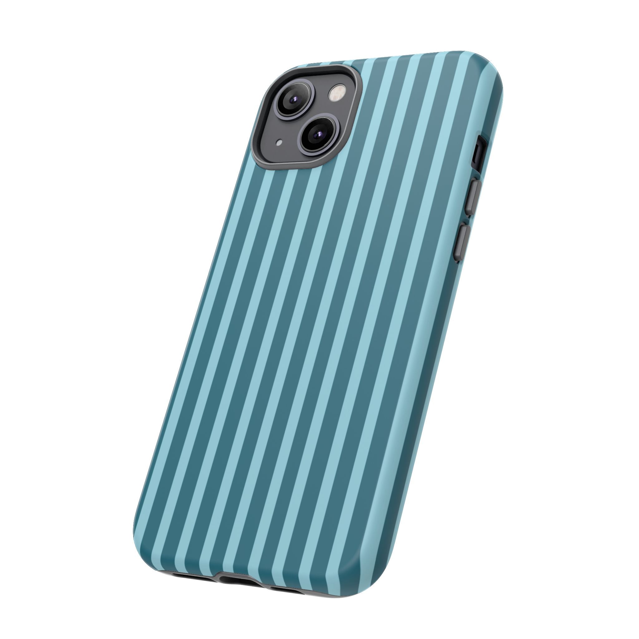 Striped Teal Tough Phone Case