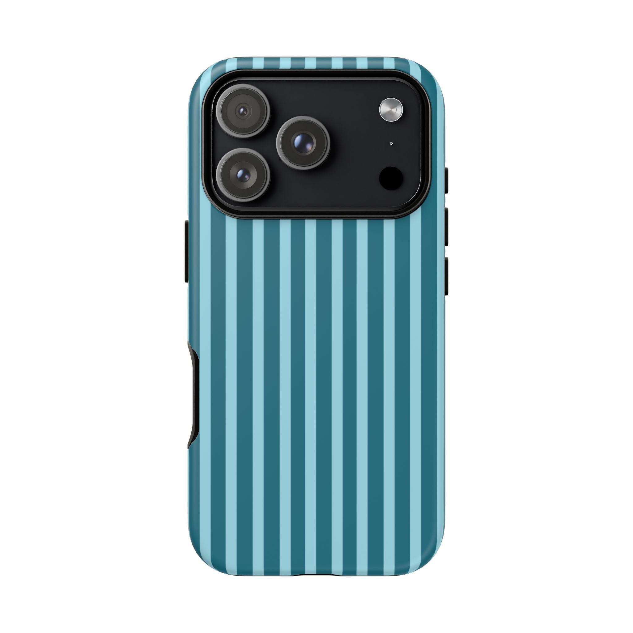 Striped Teal Tough Phone Case