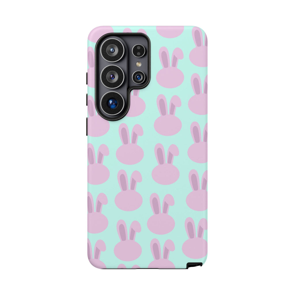 Pastel Bunny Pattern Tough Phone Case — Cute Easter iPhone Cover