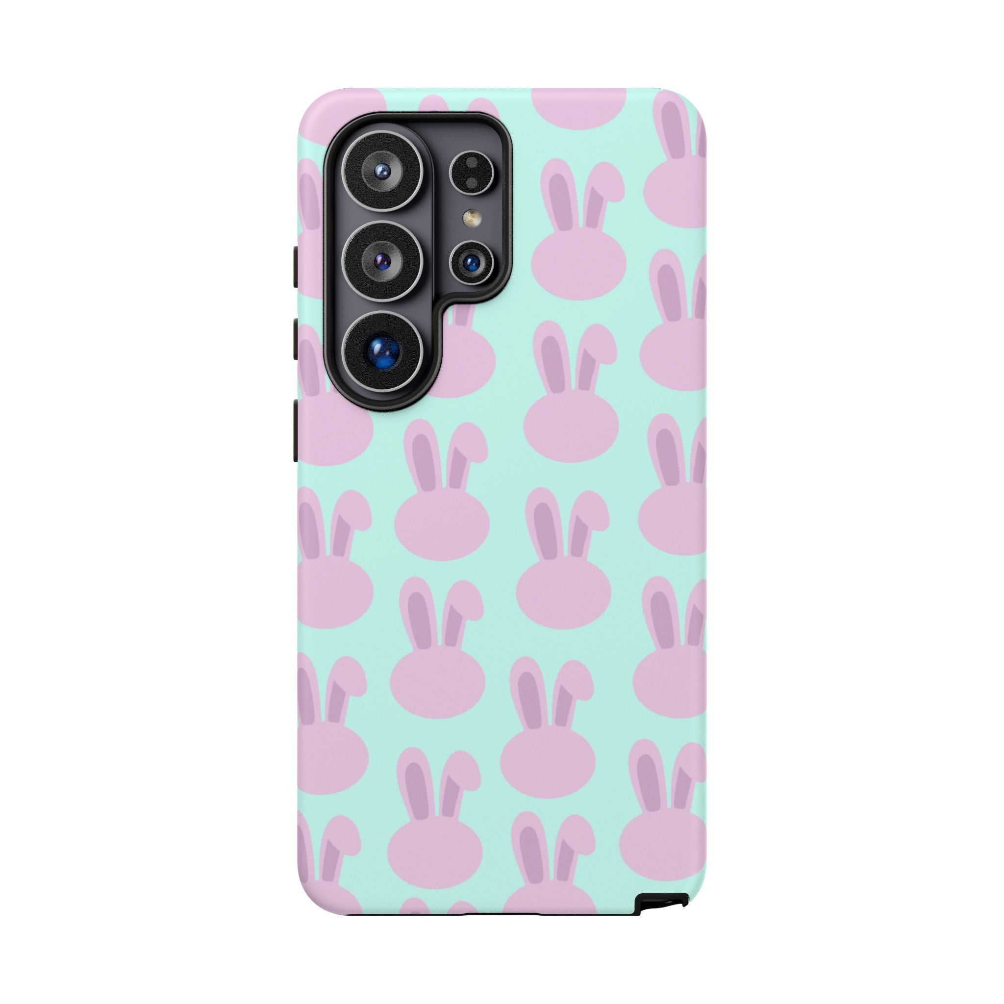 Pastel Bunny Pattern Tough Phone Case — Cute Easter iPhone Cover