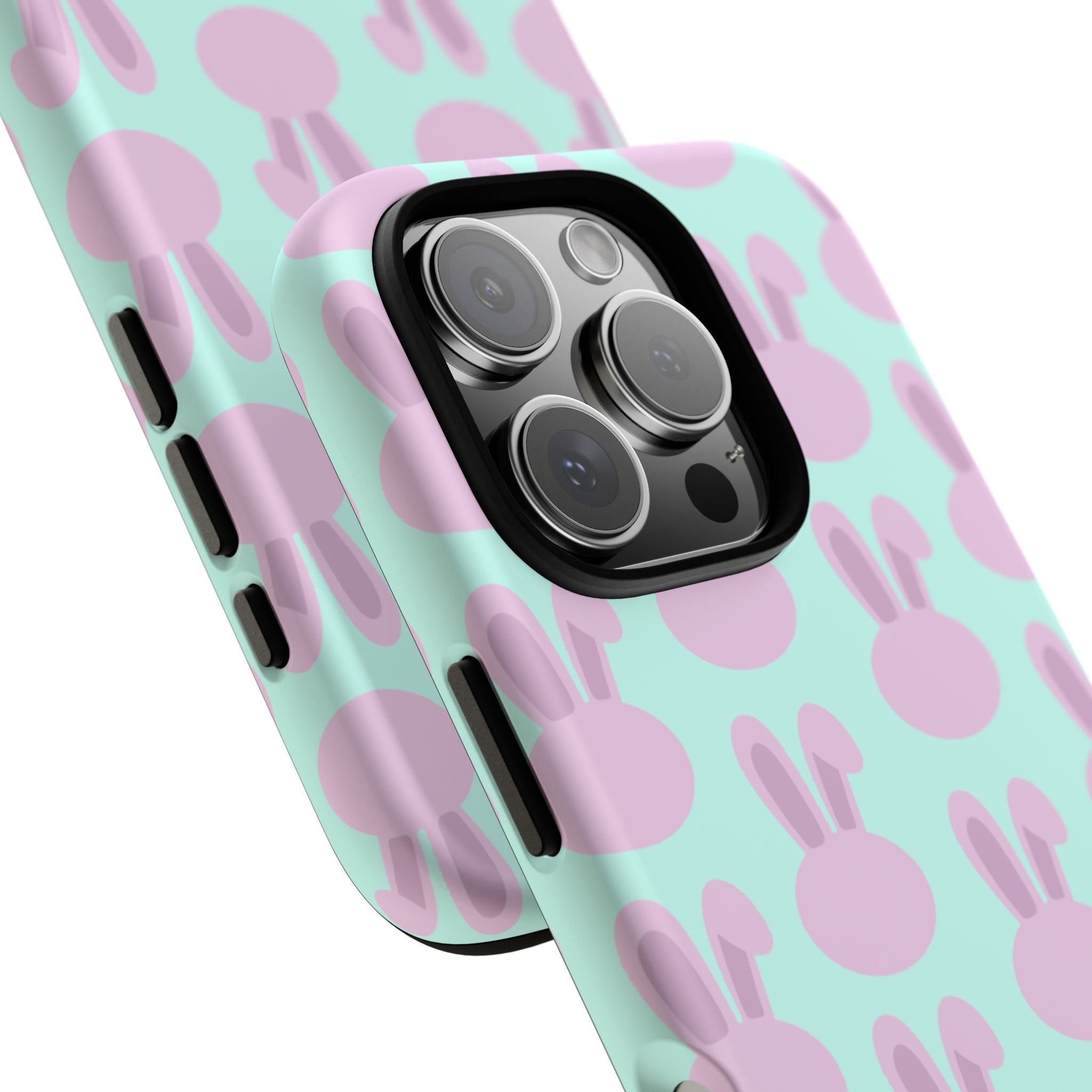 Pastel Bunny Pattern Tough Phone Case — Cute Easter iPhone Cover