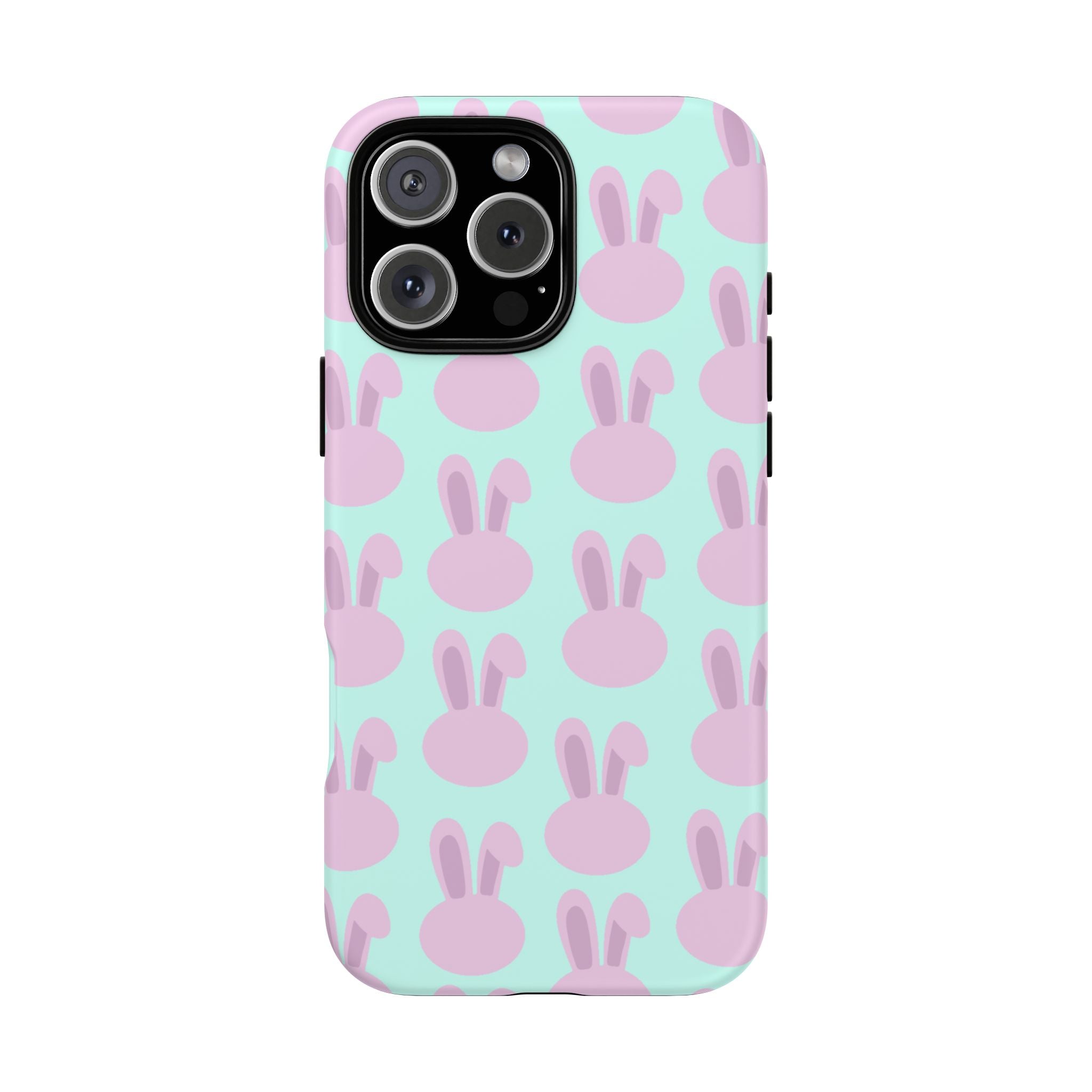 Pastel Bunny Pattern Tough Phone Case — Cute Easter iPhone Cover