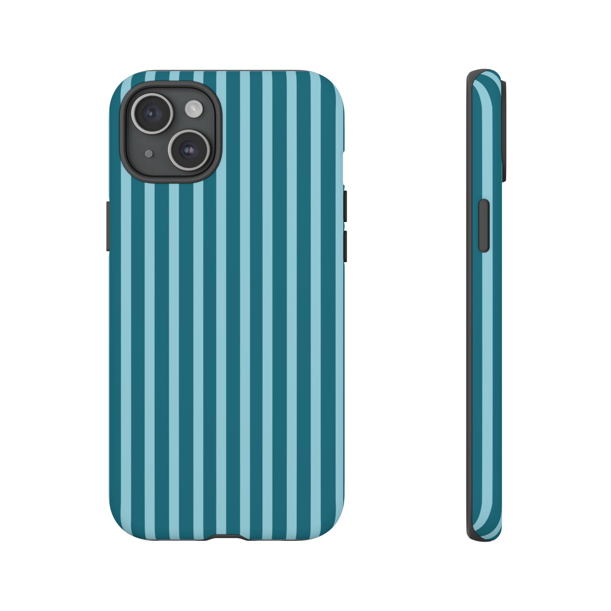 Striped Teal Tough Phone Case