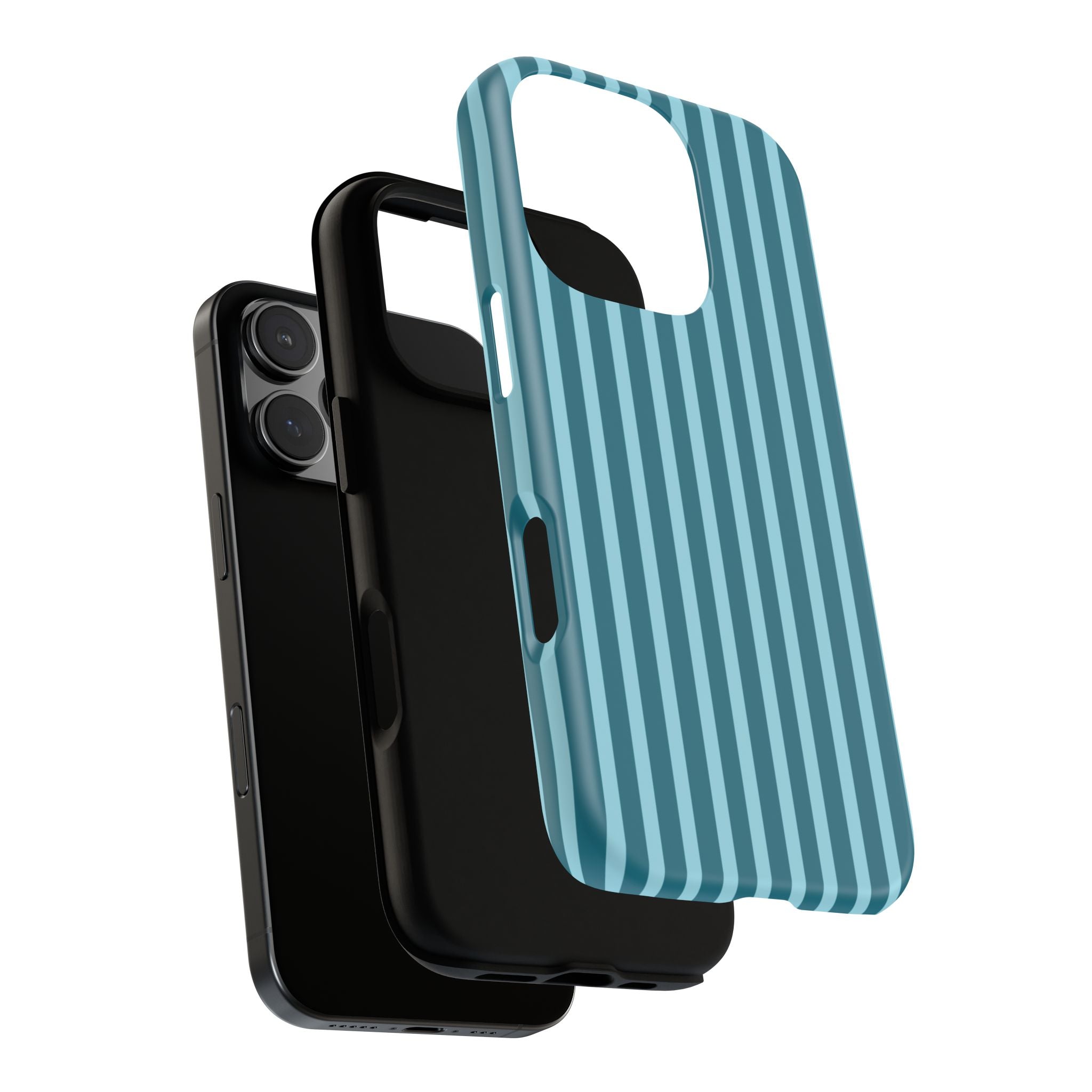 Striped Teal Tough Phone Case